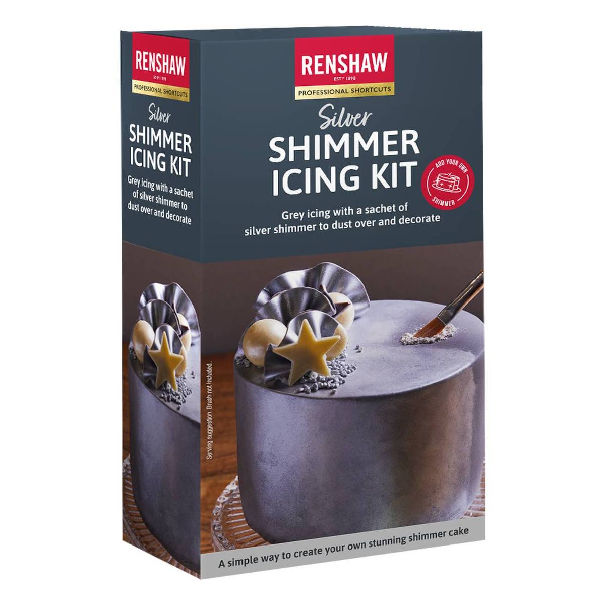 Renshaw Silver Shimmer Icing Kit 500g Hobbycraft