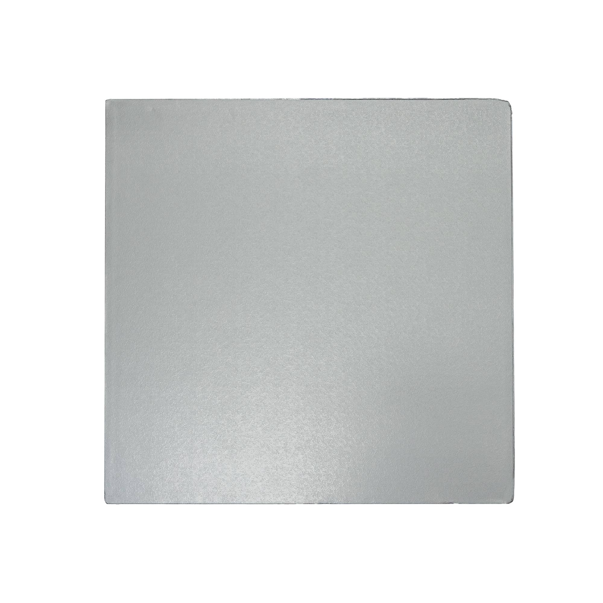 Silver Square Cake Drum 10 Inches Hobbycraft