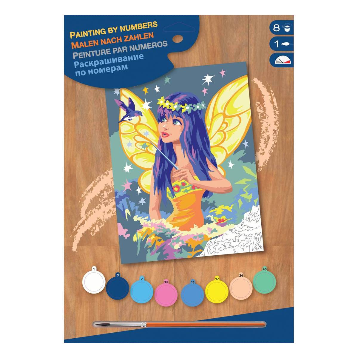 Junior Paint By Numbers Golden Fairy Hobbycraft
