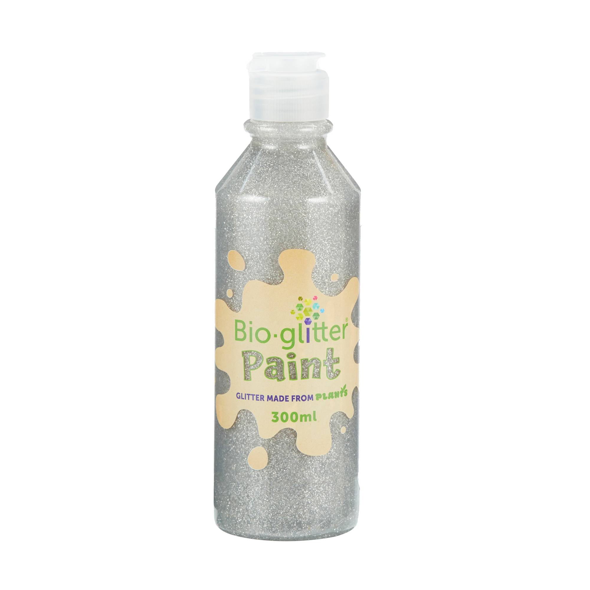 Silver BioGlitter Paint 300ml Hobbycraft