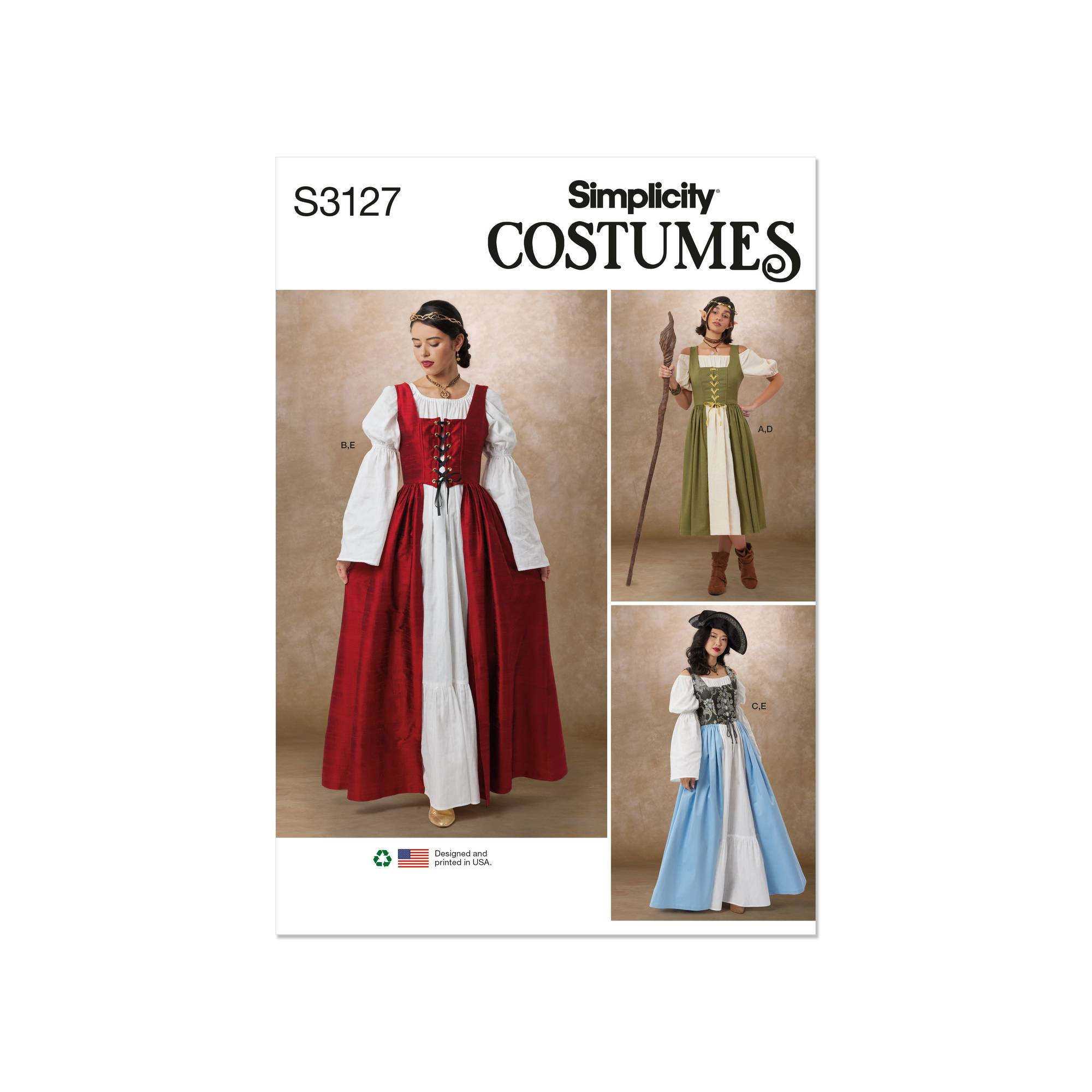Simplicity Women’s Costume Sewing Pattern S3127 (8-16) | Hobbycraft