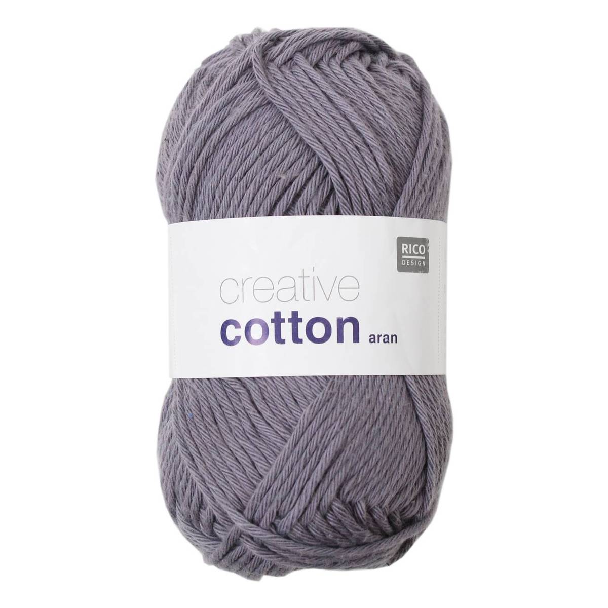 Rico Mouse Grey Creative Cotton Aran Yarn 50 g | Hobbycraft