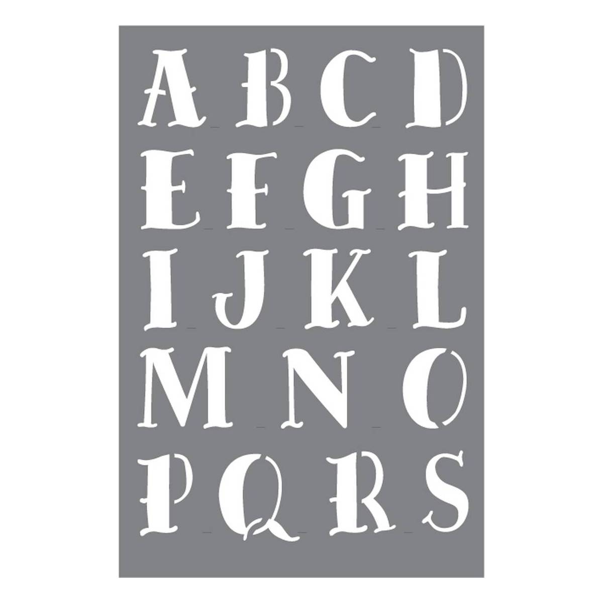 DecoArt Urban Ink Seadog Alphabet Stencil Set 2 Pack Hobbycraft