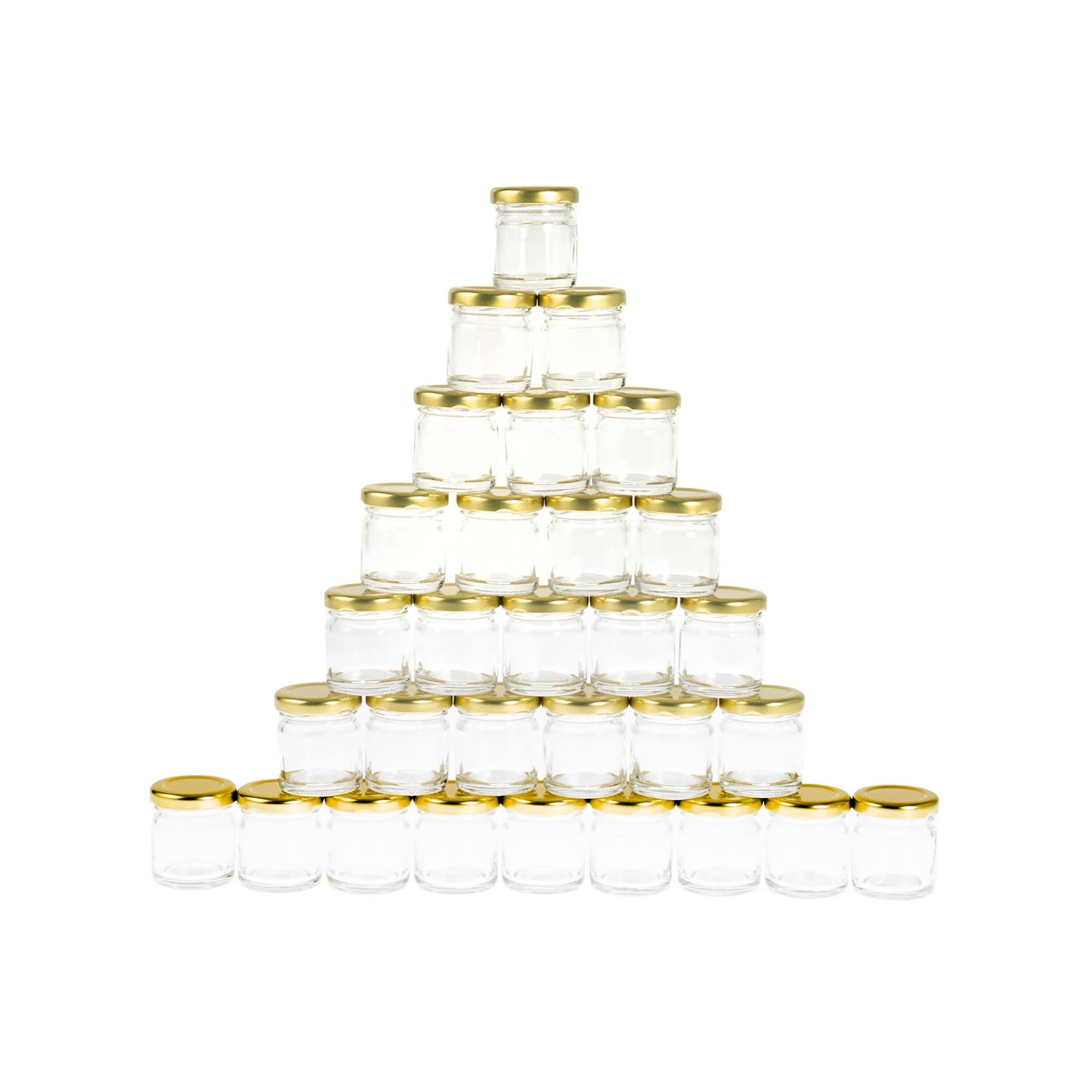 Clear Round Glass Jars 41ml 30 Pack Hobbycraft