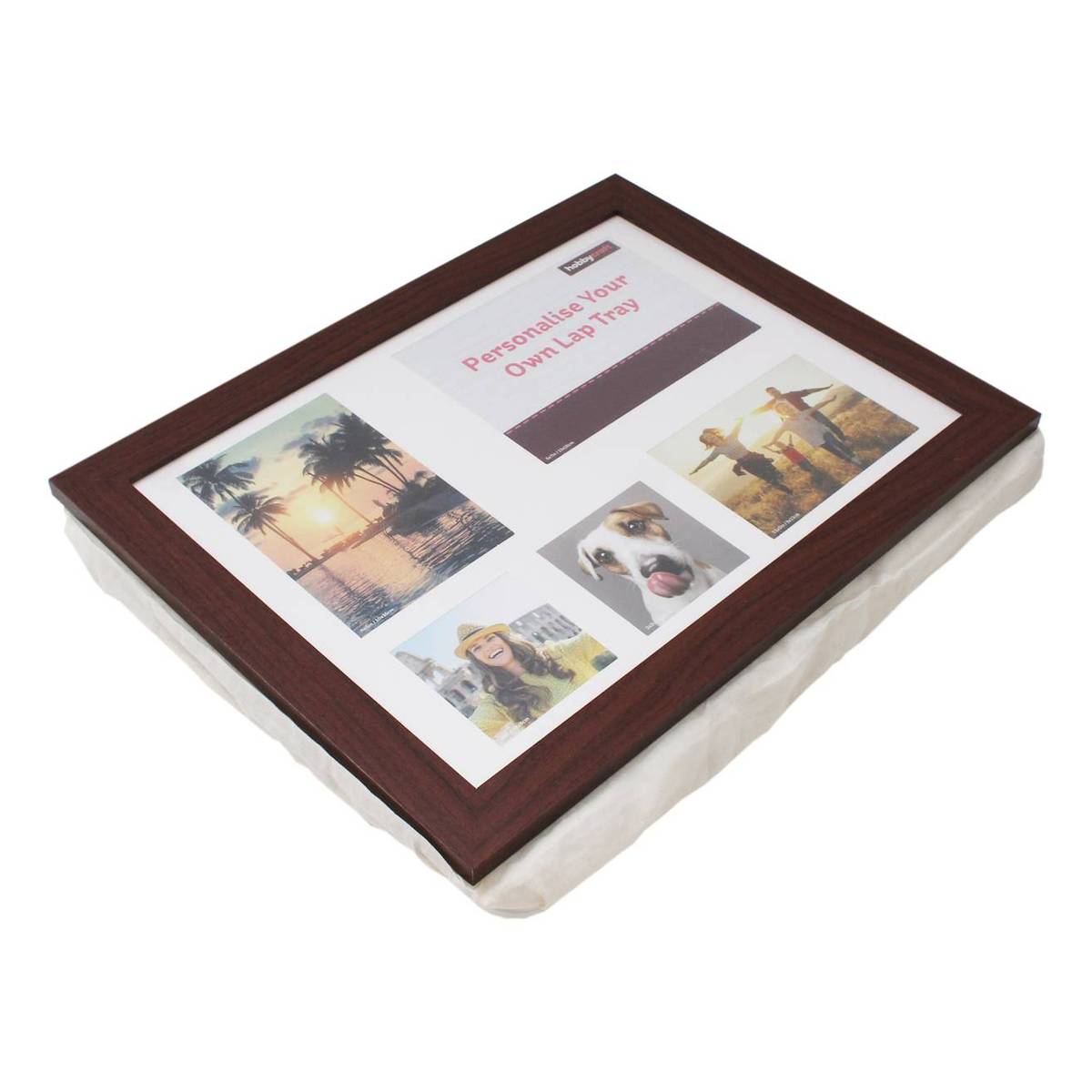 Personalisable Brown Lap Tray Hobbycraft