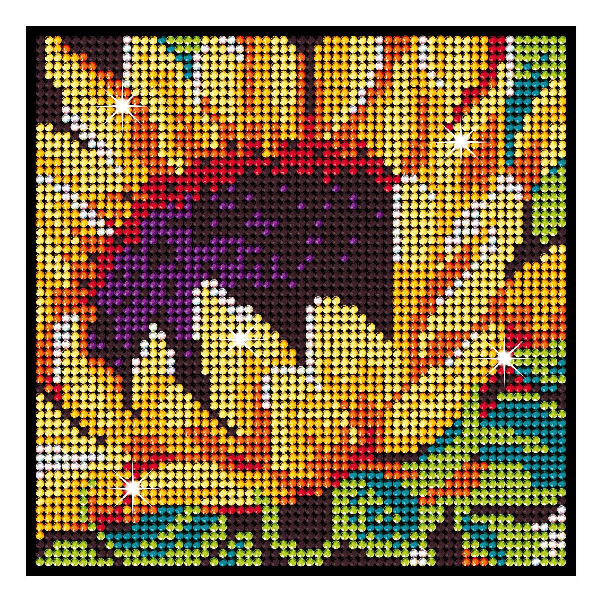 Diamond Art | 5D Diamond Painting Kits | Abstract Sunflower House Kit with  28-Facet, Resin Square Diamonds, Thick Canvas Plus Tools | DIY Crafts for