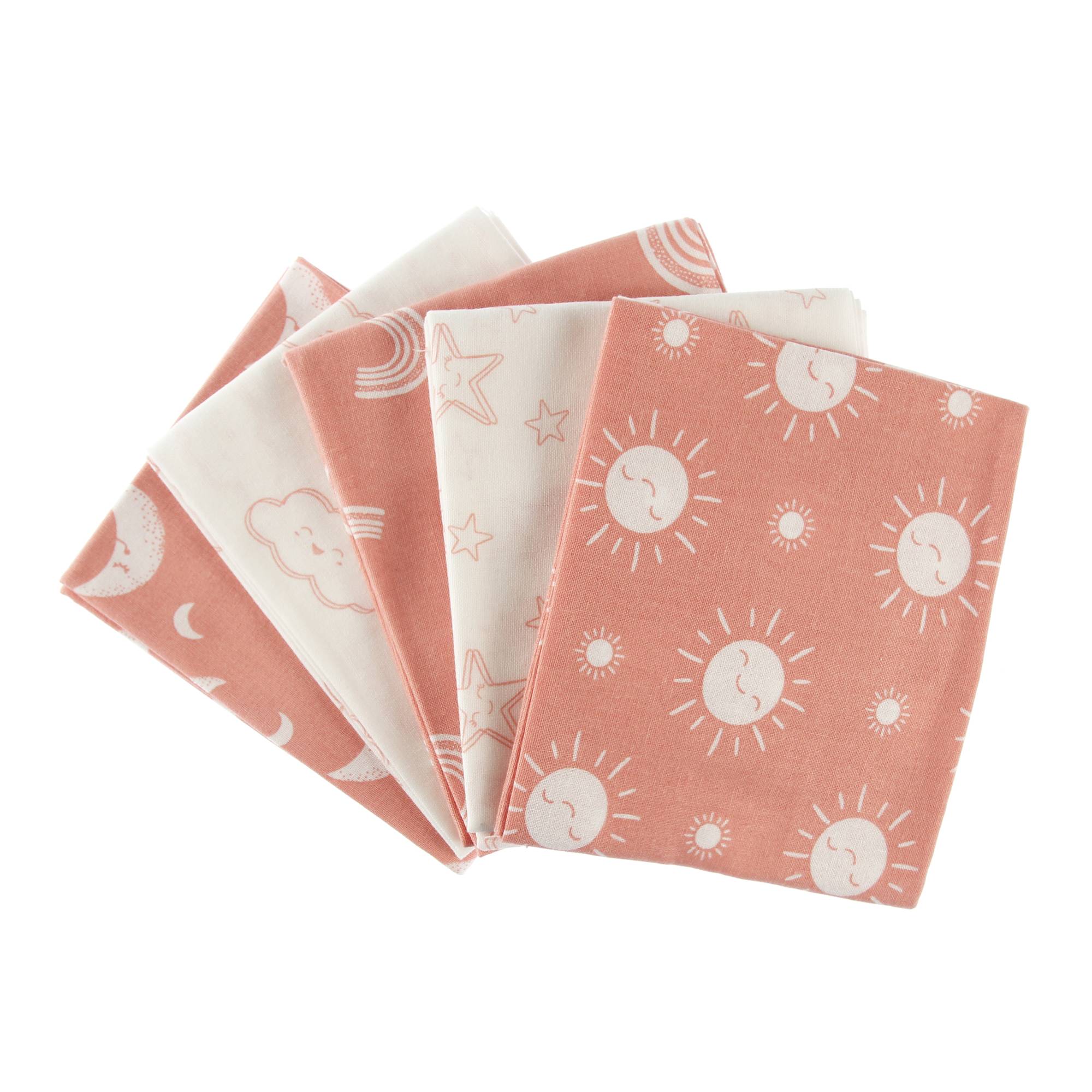 Sky Above Me Blush Fat Quarters 5 Pack Hobbycraft