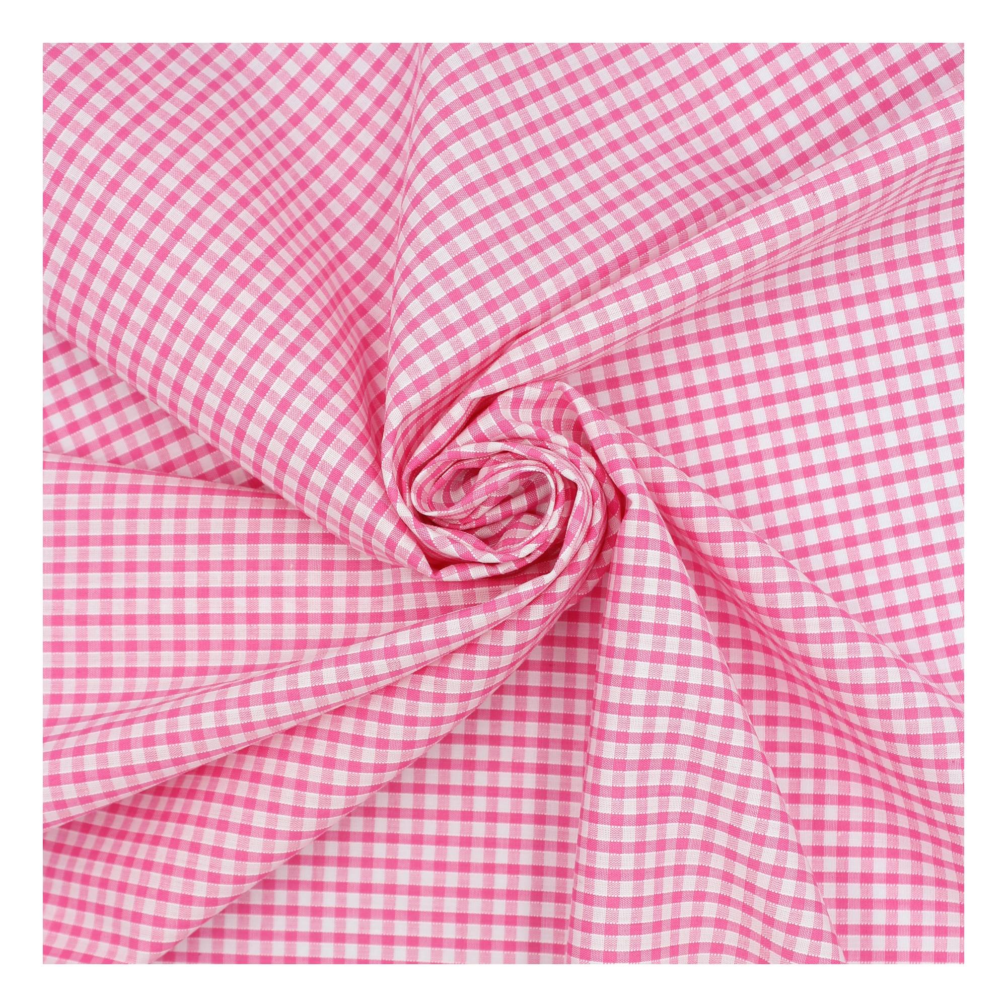 Pink 1/8 Gingham Fabric by the Metre | Hobbycraft