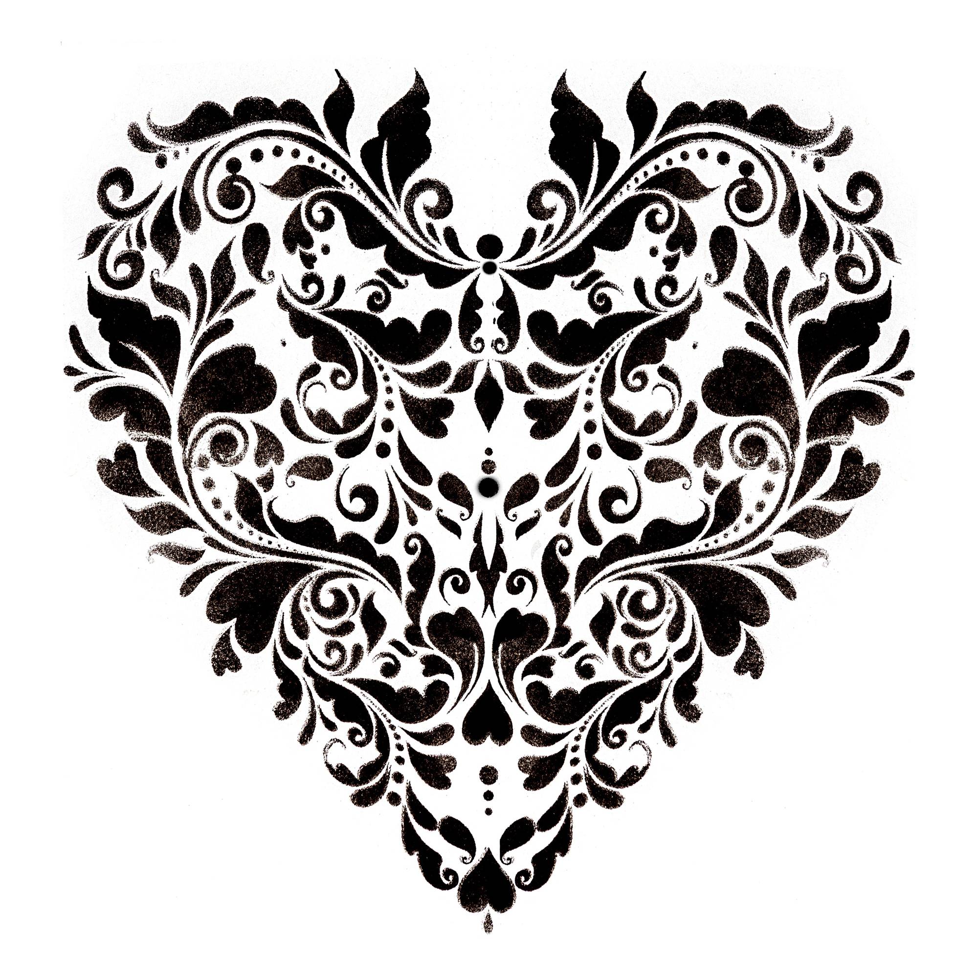 Filigree Heart Stencil 25cm x 25cm | Hobbycraft