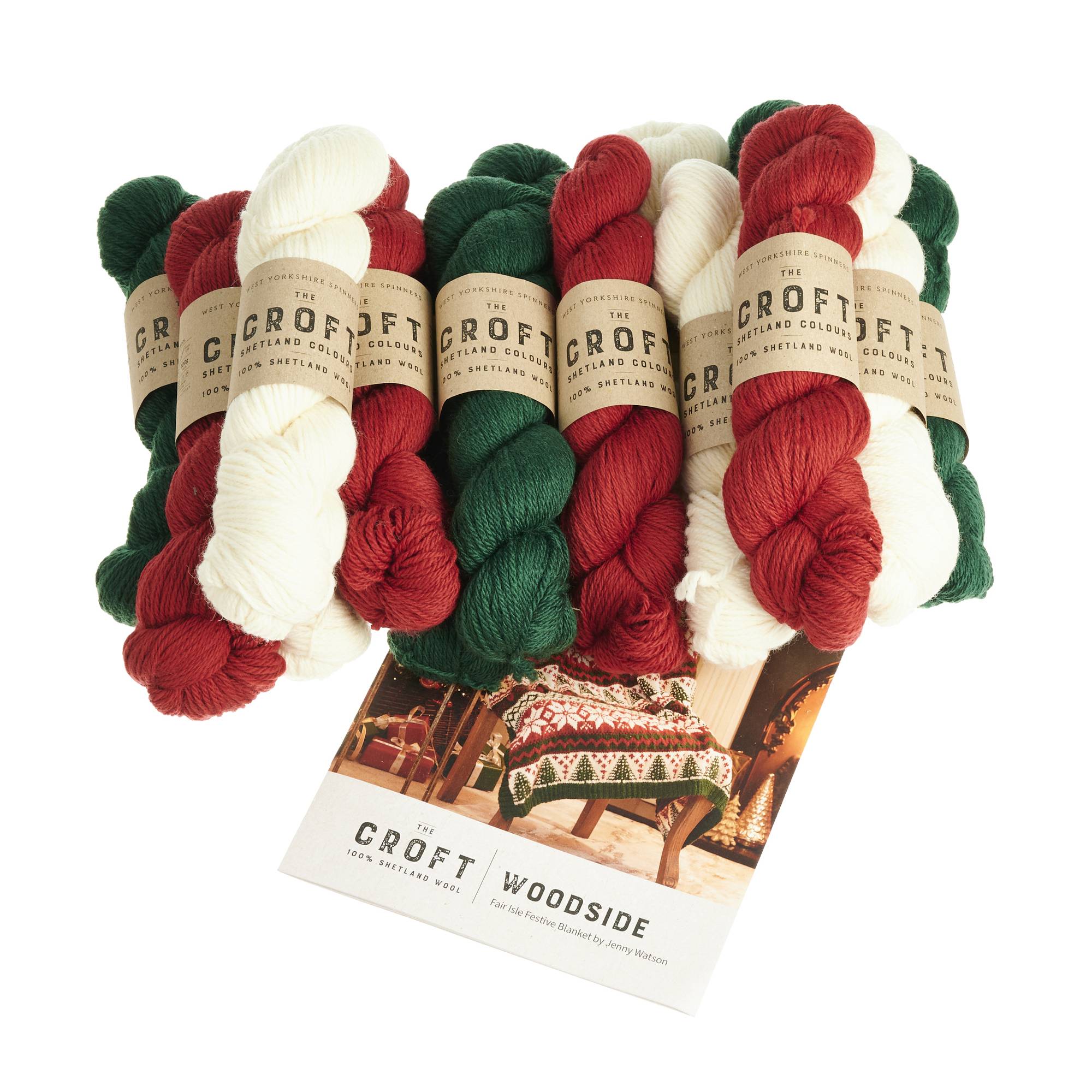 West Yorkshire Spinners Woodside Fair Isle Festive Blanket Kit Hobbycraft