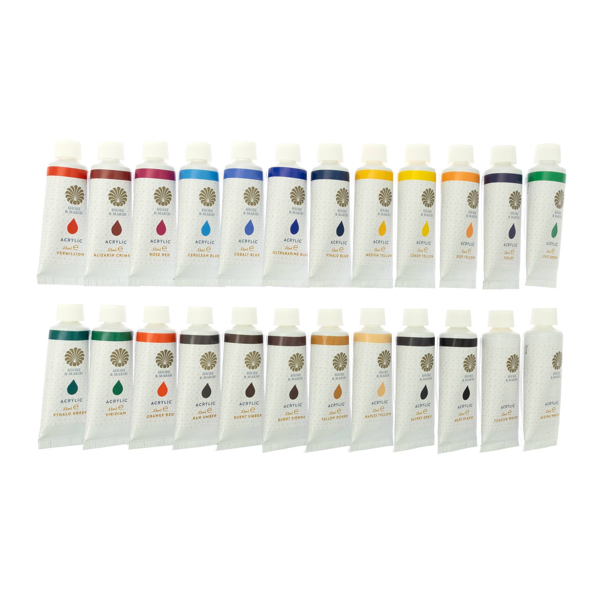 Shore & Marsh Acrylic Paint 22ml 24 Pack | Hobbycraft