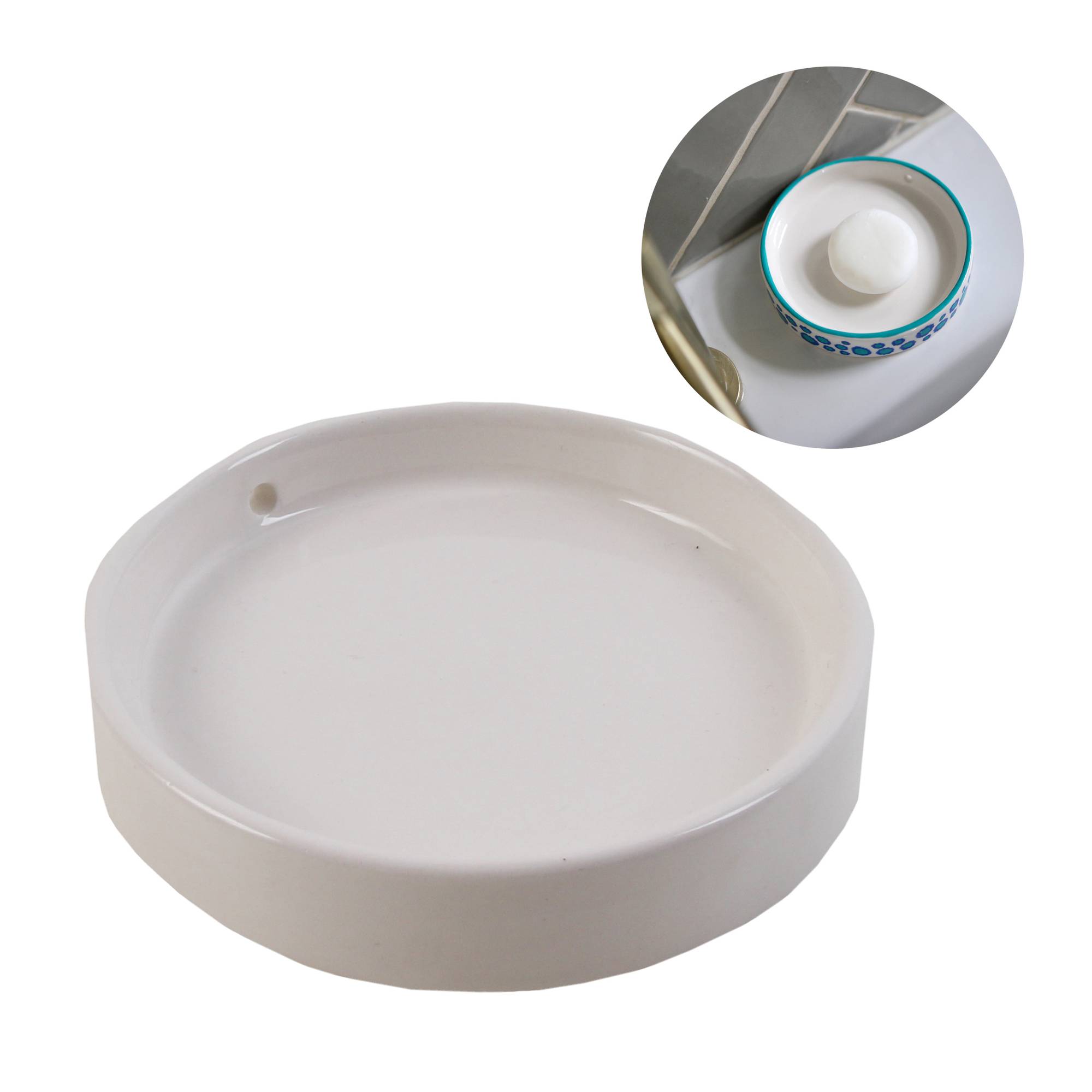 Glazed Ceramic Soap Dish 11cm Hobbycraft