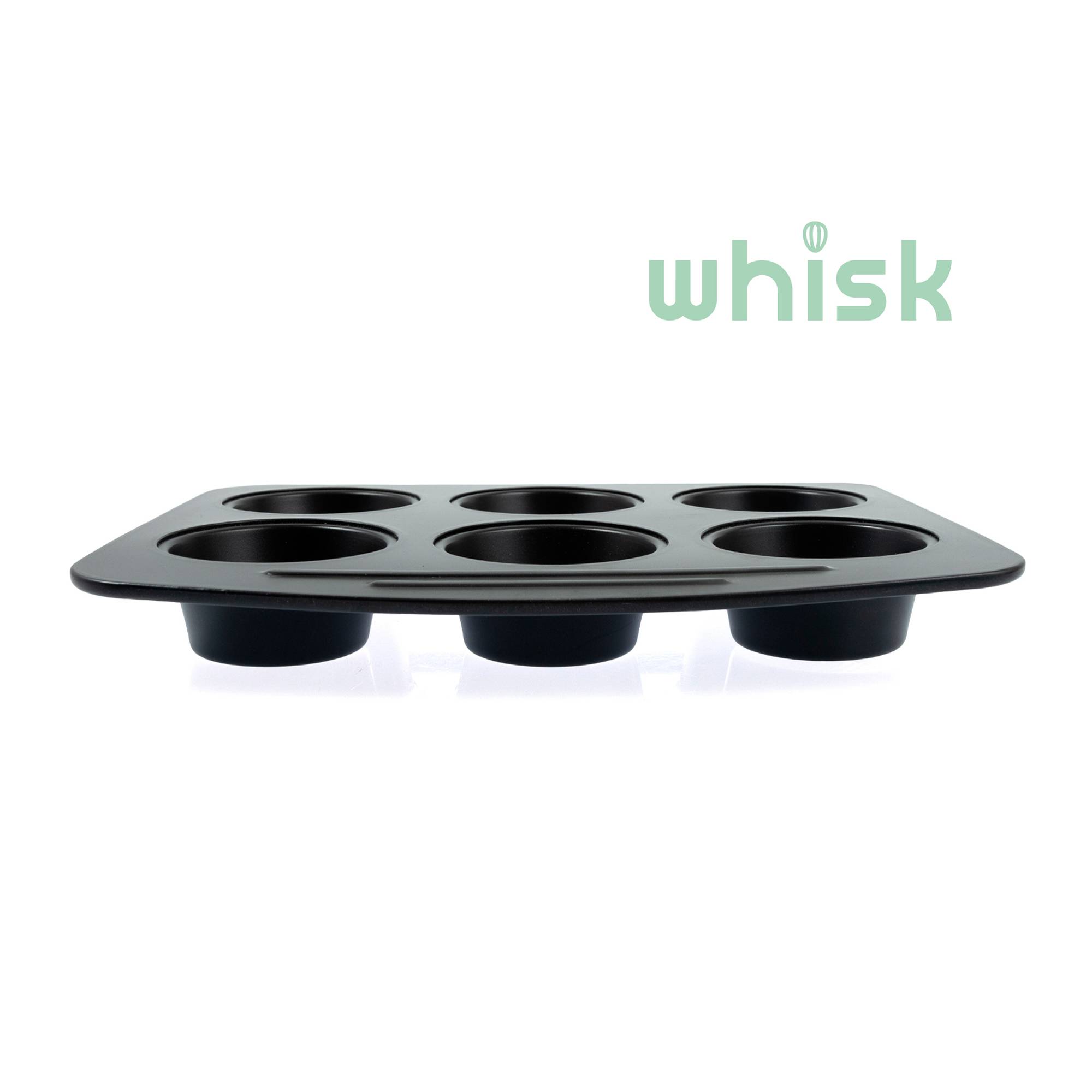 Whisk NonStick Carbon Steel Muffin Tin 6 Cups Hobbycraft
