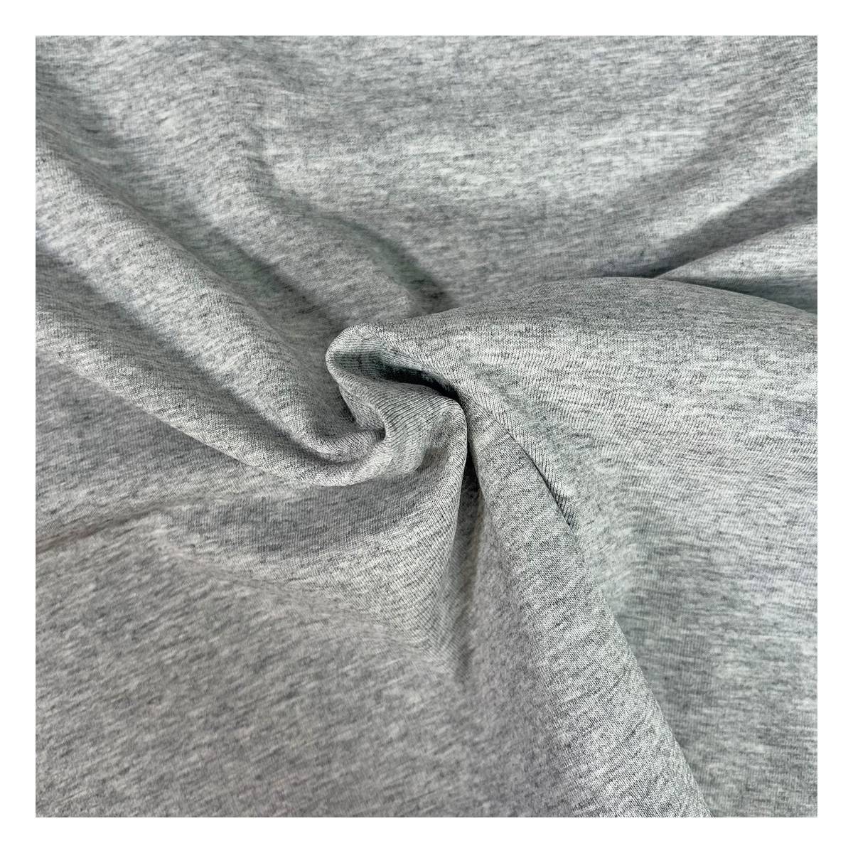 Grey Cotton Spandex Jersey Fabric by the Metre | Hobbycraft