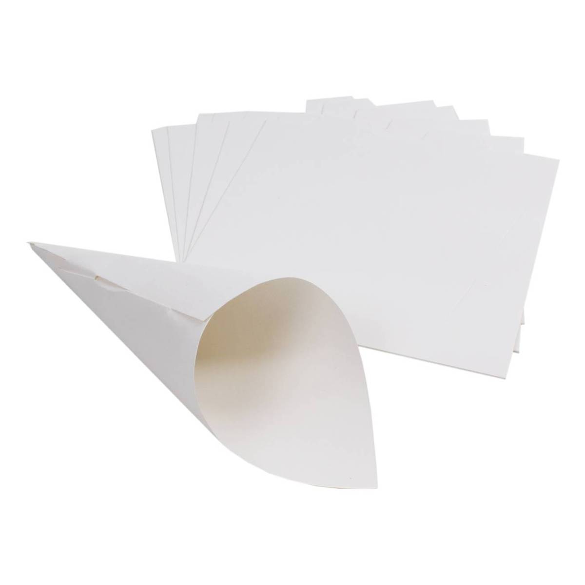 Craft Paper Petal Cones for Wedding, Already Rolled Set of 100 Cones. Craft  Paper White Paper Cone,wedding Petal Cones,paper Cones 