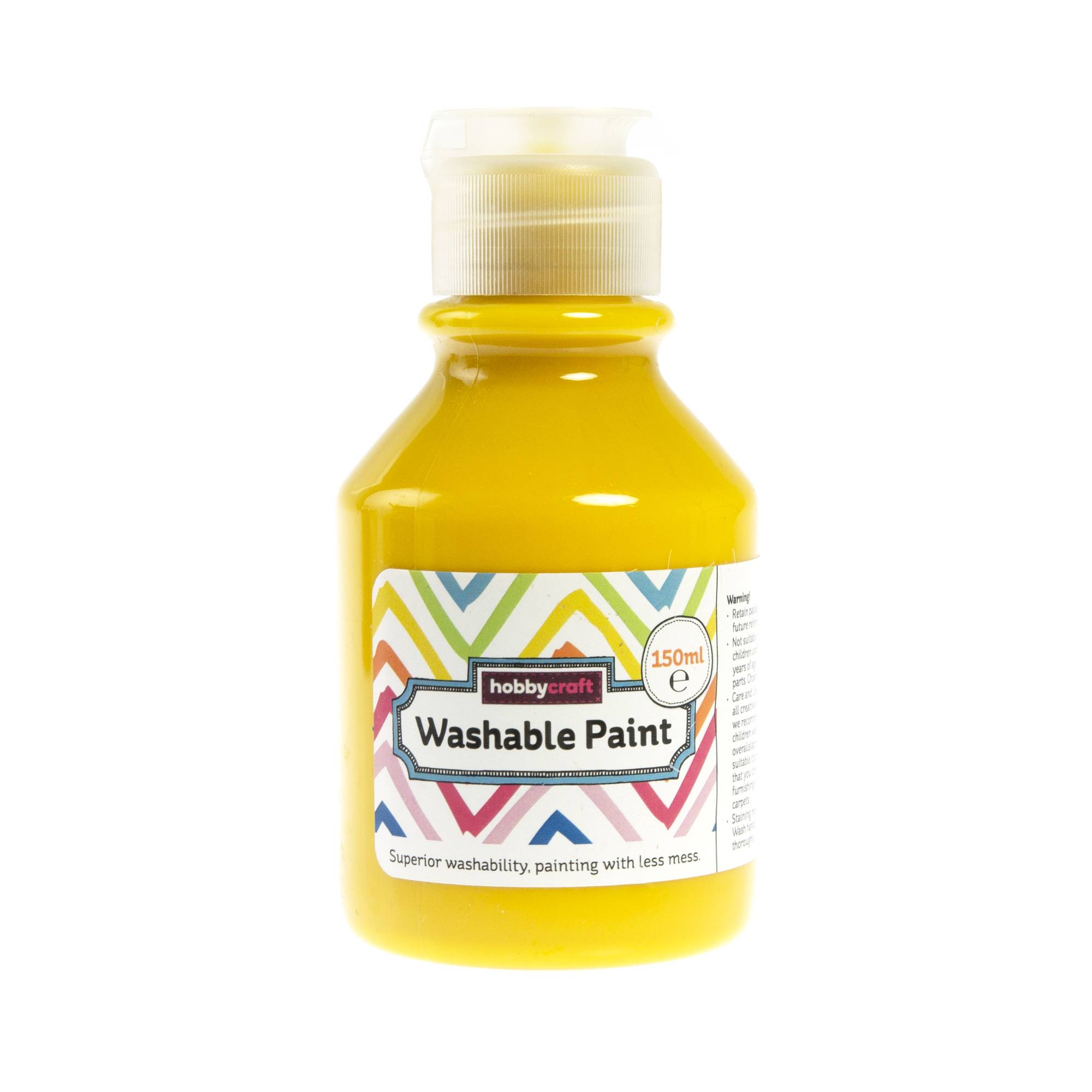 Yellow Washable Paint 150ml Hobbycraft