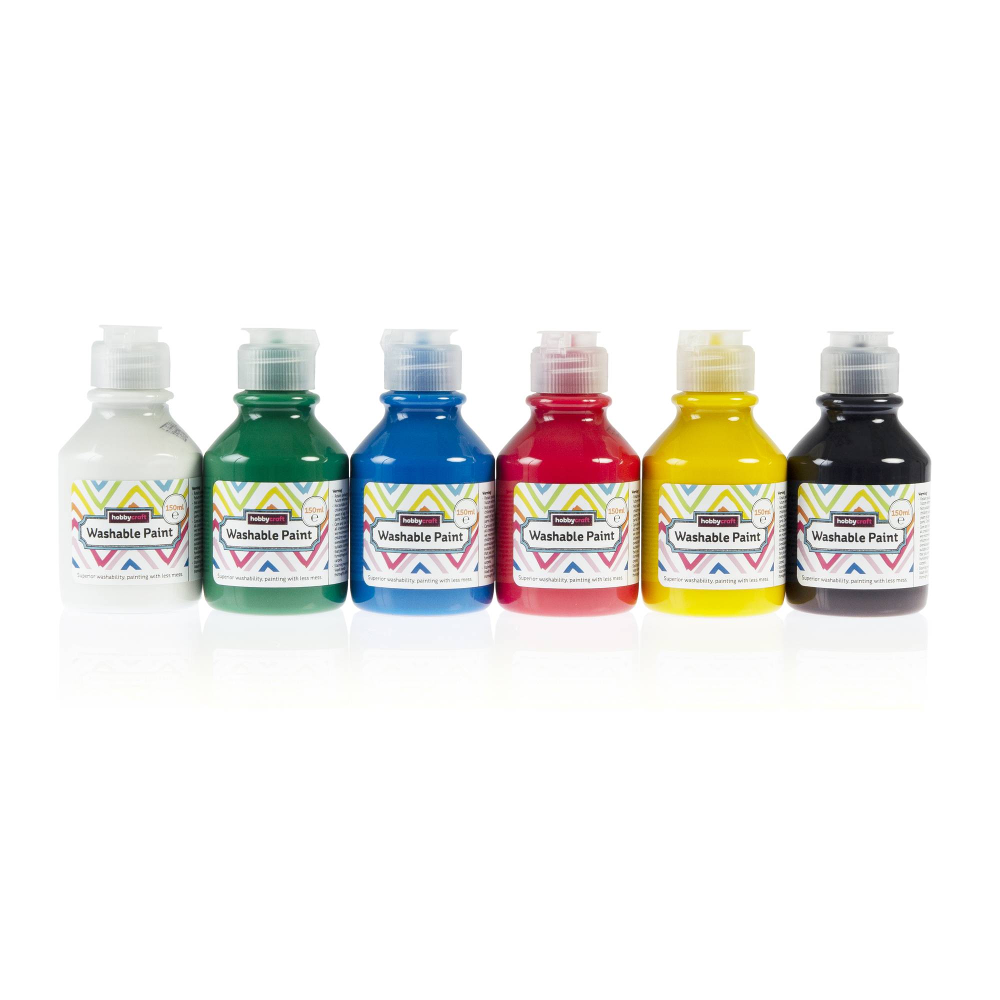 Washable Paints 150ml 6 Pack Hobbycraft