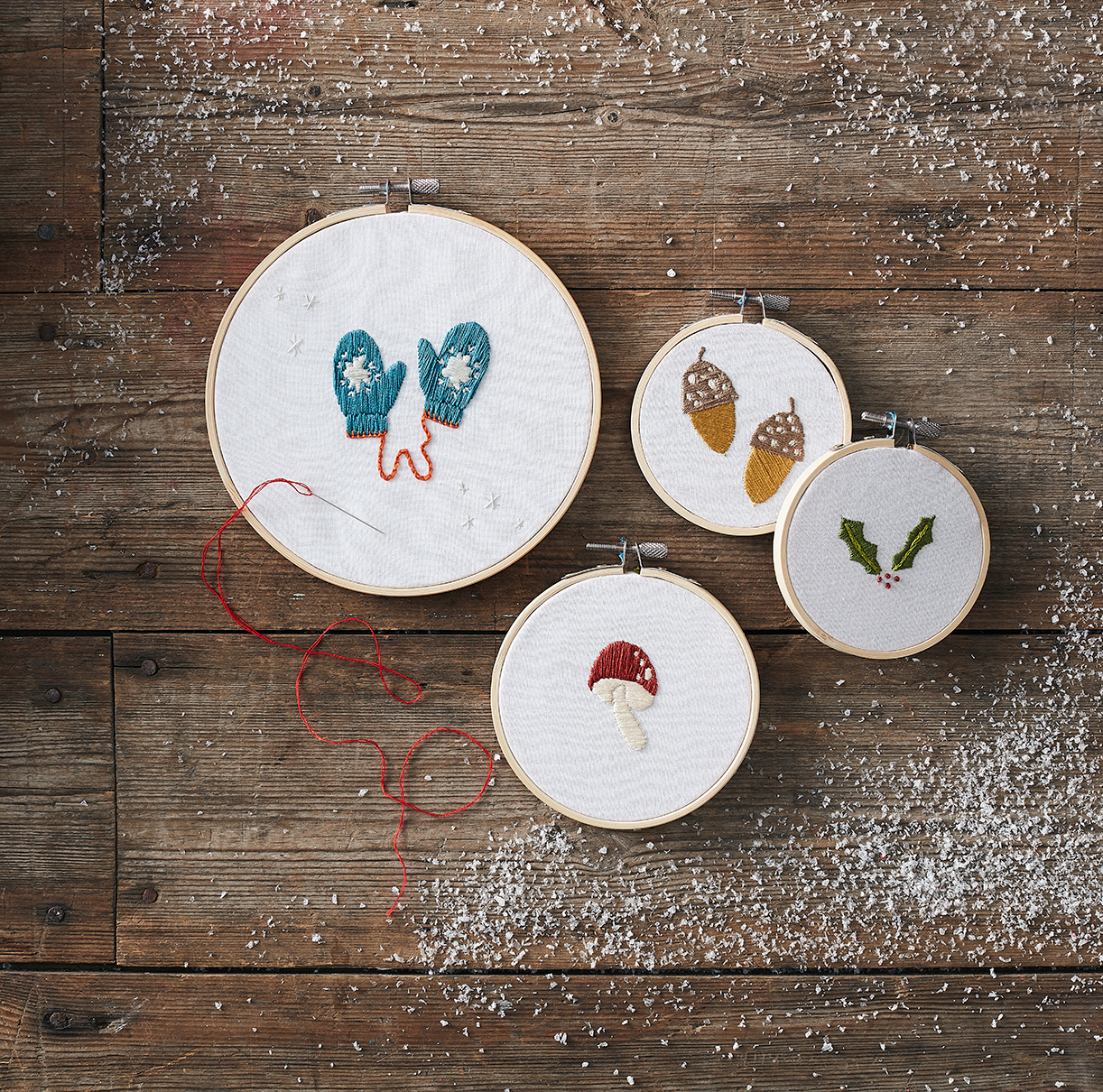 How to Sew Autumn Embroidered Hoop Art Hobbycraft