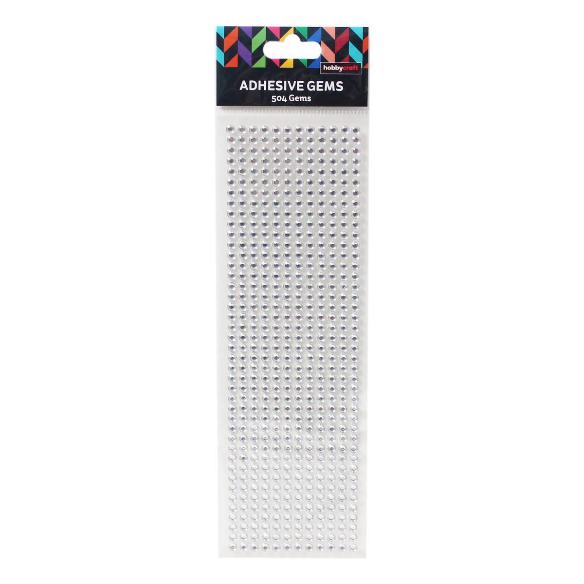 Clear Adhesive Gems 6mm 504 Pack Hobbycraft