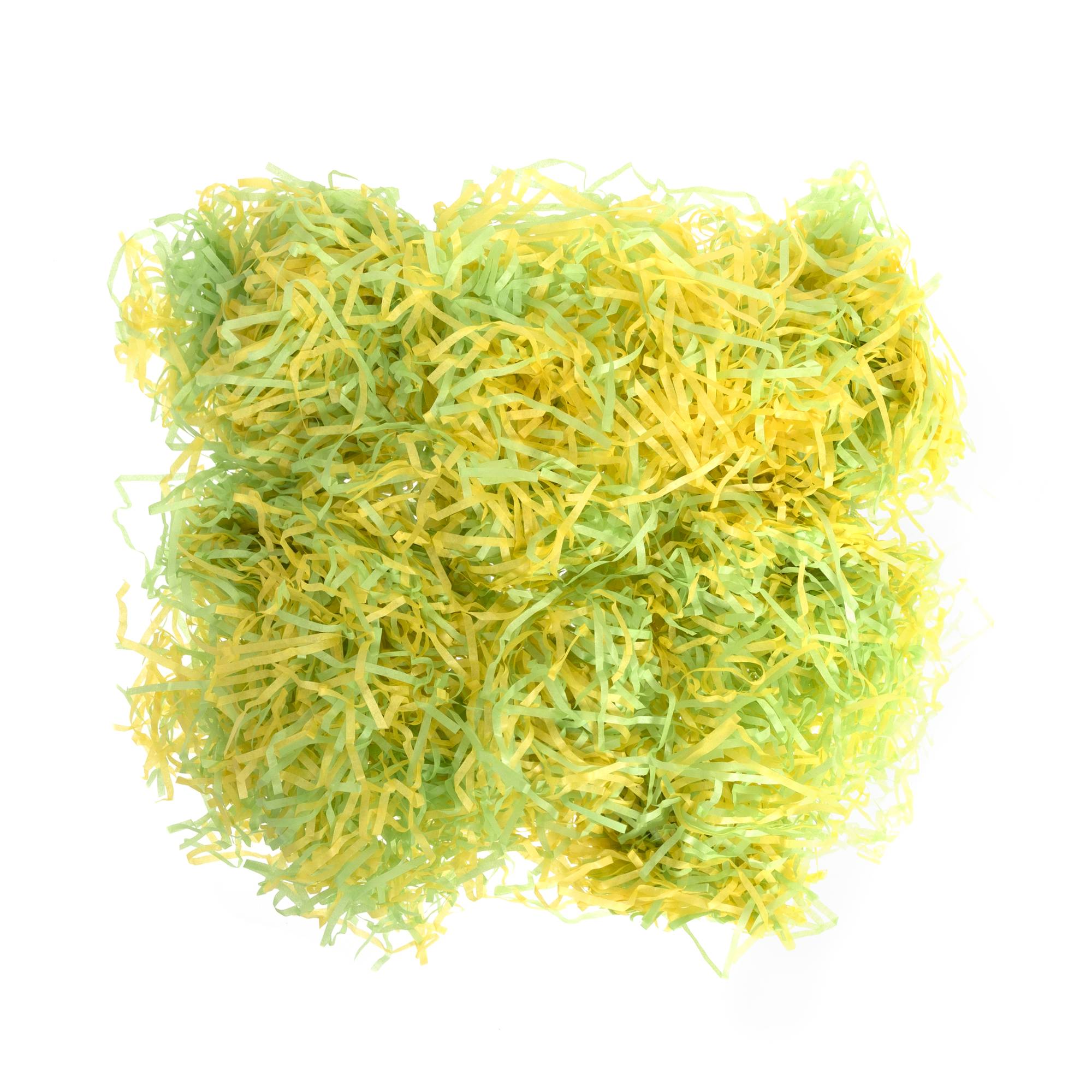 Yellow and Green Shredded Tissue Paper 25g Hobbycraft