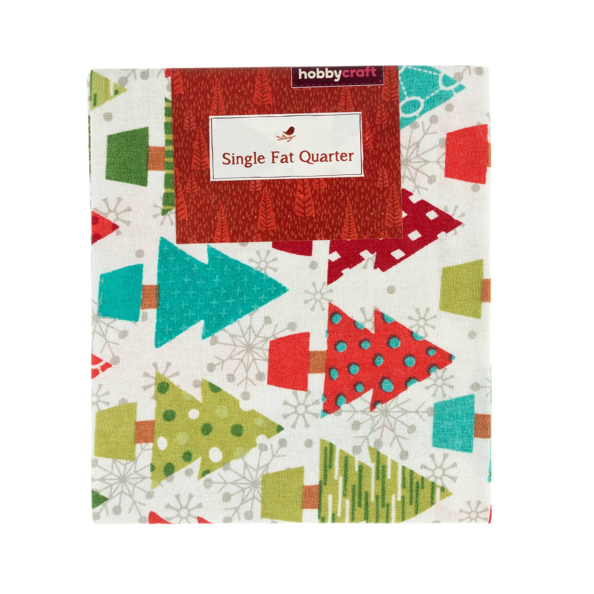 Colourful Trees Single Cotton Fat Quarter Hobbycraft