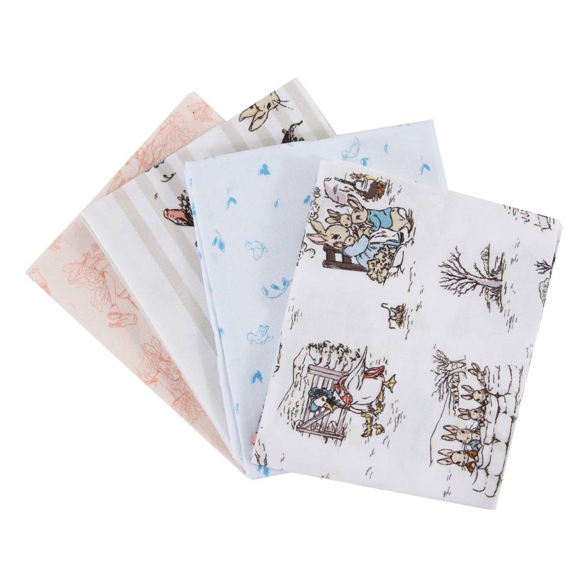 Peter Rabbit Nature Cotton Fat Quarters 4 Pack Hobbycraft