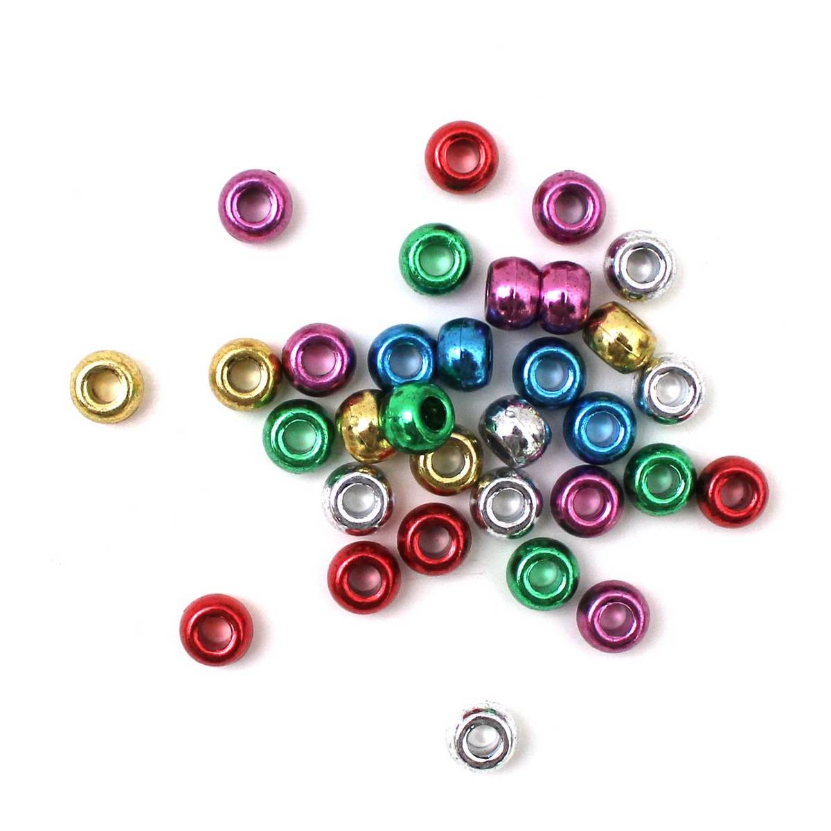 Metallic Mixed Pony Beads 100g Hobbycraft