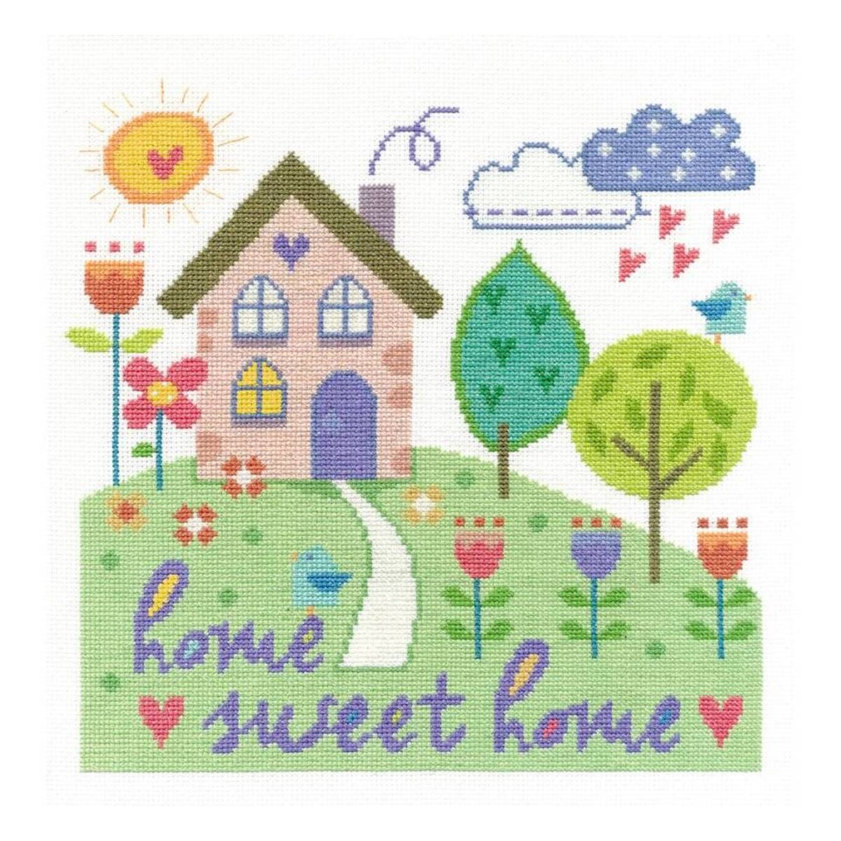 DMC Cross Stitch Kit Home Sweet Home Hobbycraft