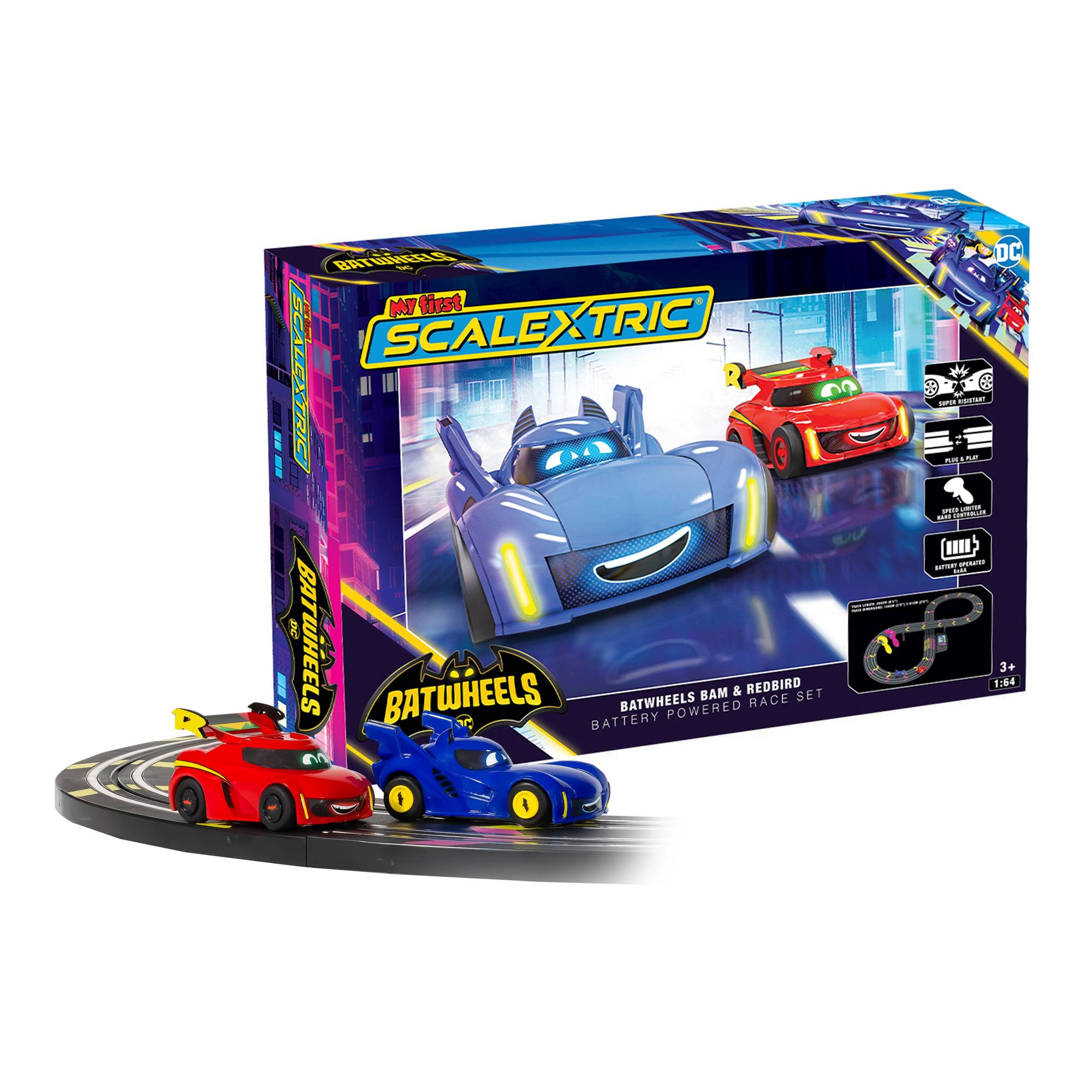 My First Scalextric Batwheels Batman vs Robin Race Set Hobbycraft
