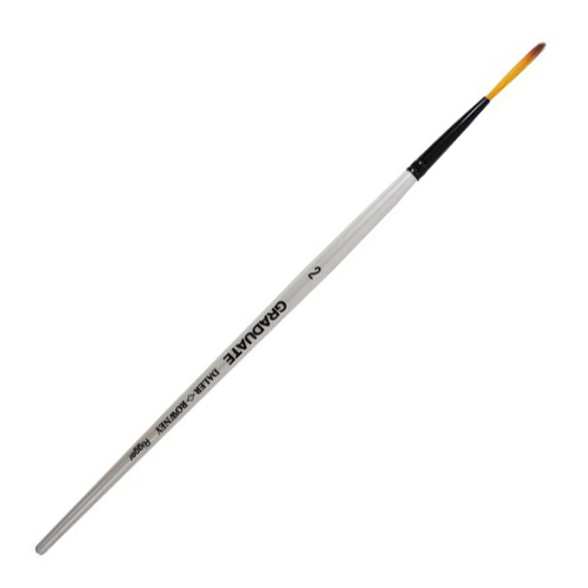 DalerRowney Dark Tip Synthetic Rigger Graduate Brush Size 2 White