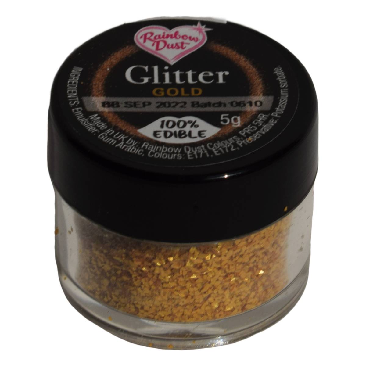 Rainbow Dust Gold Edible Glitter 5g Hobbycraft