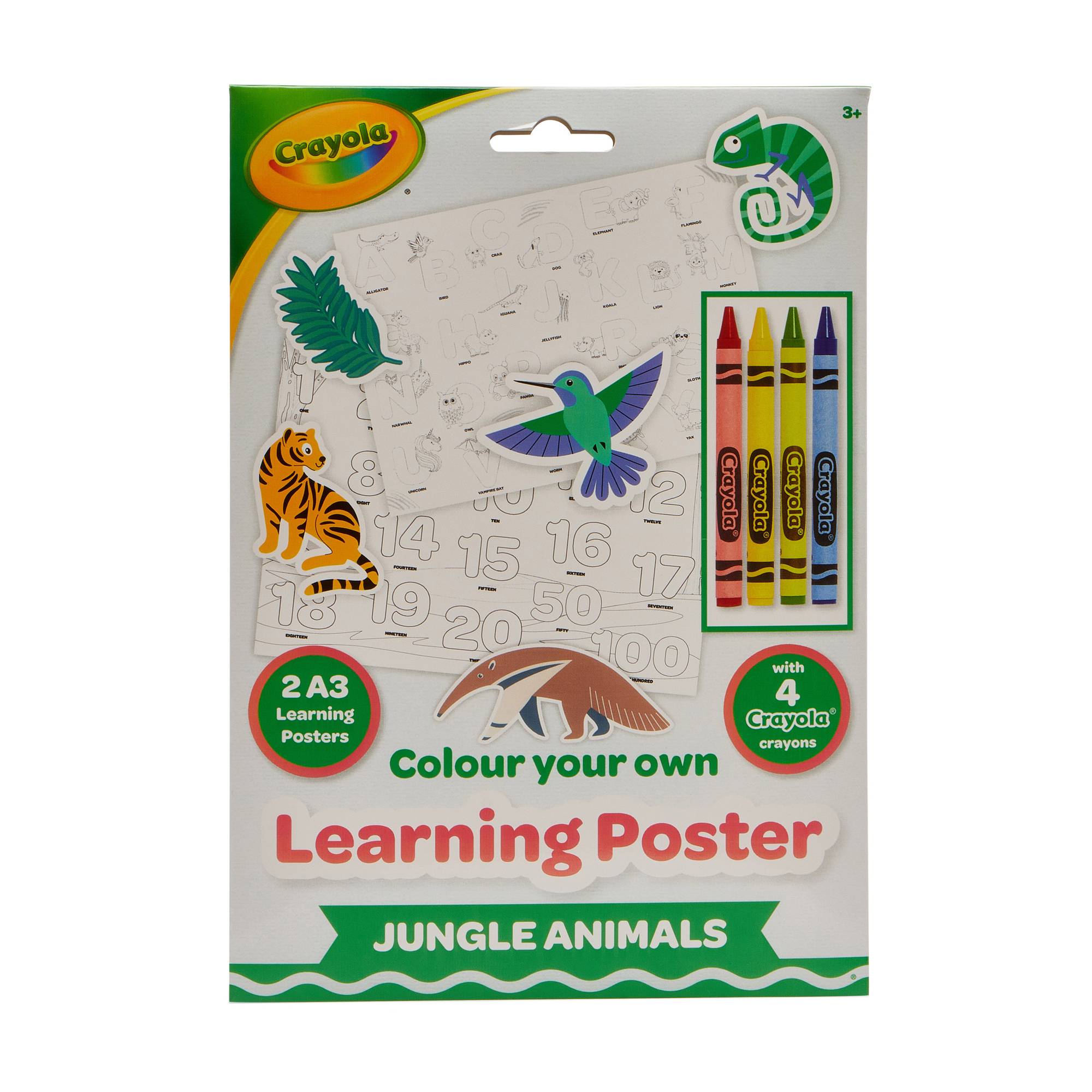 Crayola Colour Your Own Learning Poster Hobbycraft