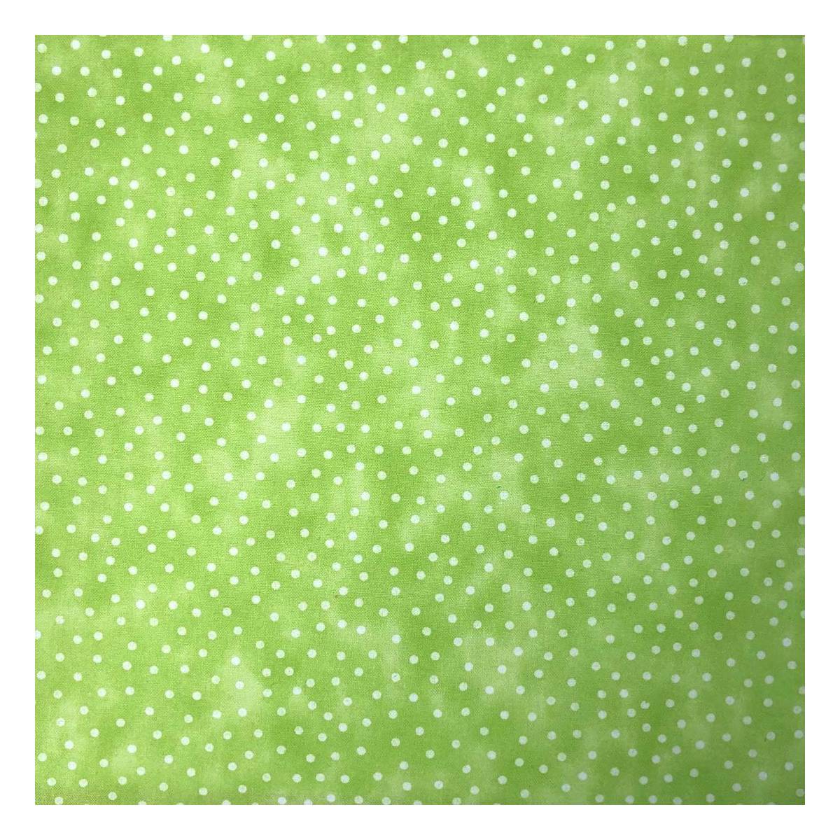 Lime Spotty Cotton Textured Blender Fabric Pack 112cm x 2m Hobbycraft