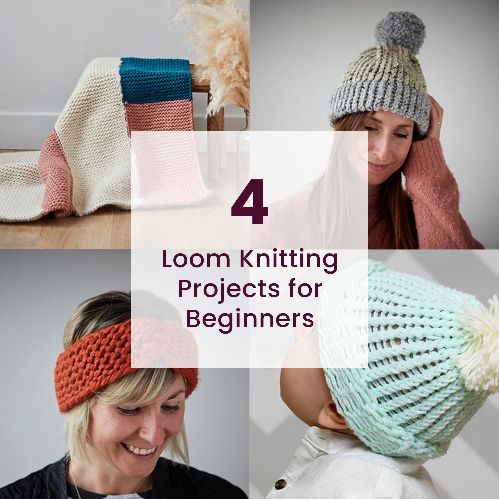 4 Loom Knitting Projects for Beginners | Hobbycraft UK