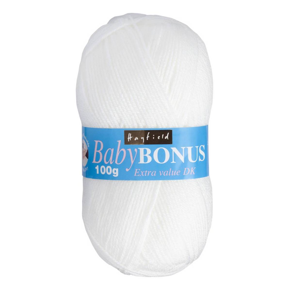 Hayfield White Baby Bonus DK Yarn 100g (856) Hobbycraft