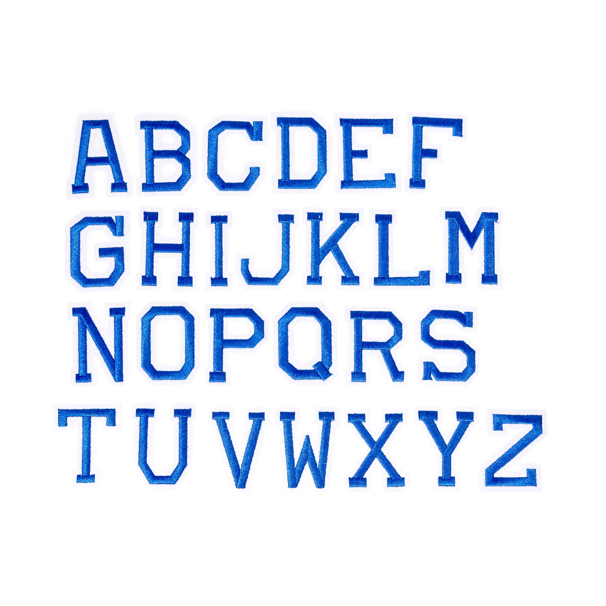 Blue Alphabet Fabric Letters 26 Pack Hobbycraft