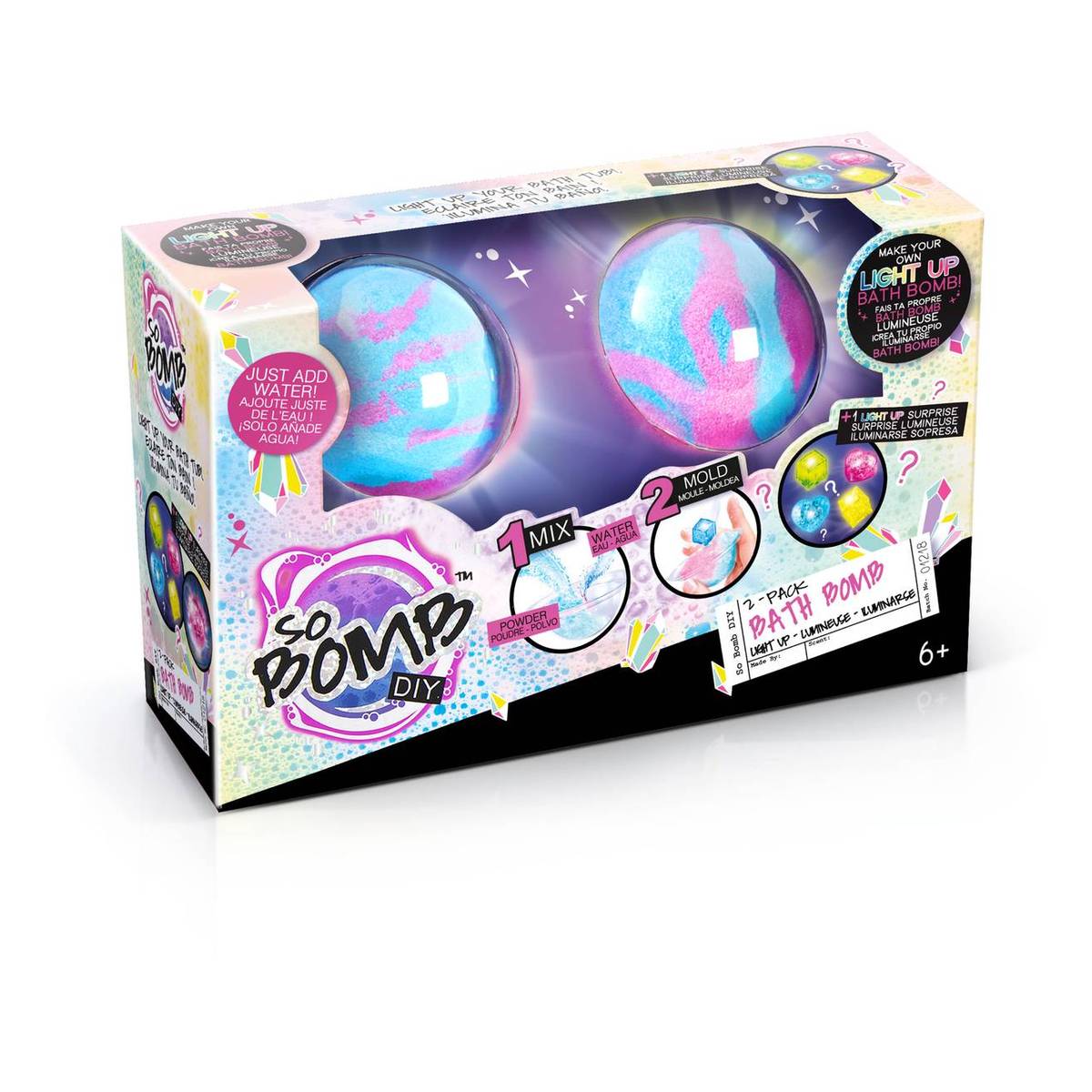 So Bomb DIY Light Up Bath Bomb 2 Pack Hobbycraft