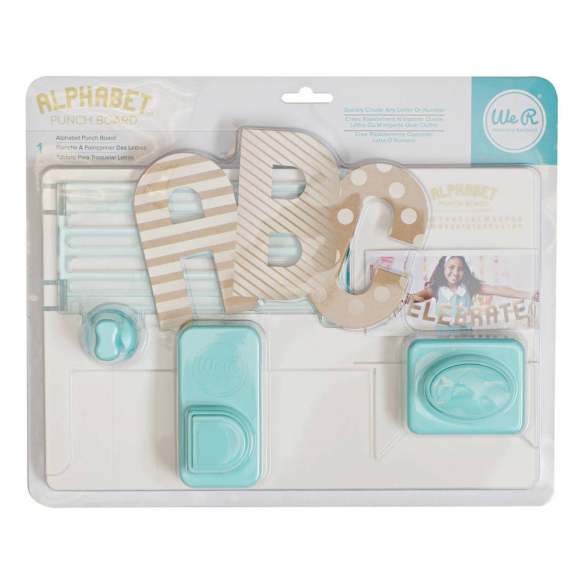 We R Memory Keepers Alphabet Punch Board Hobbycraft