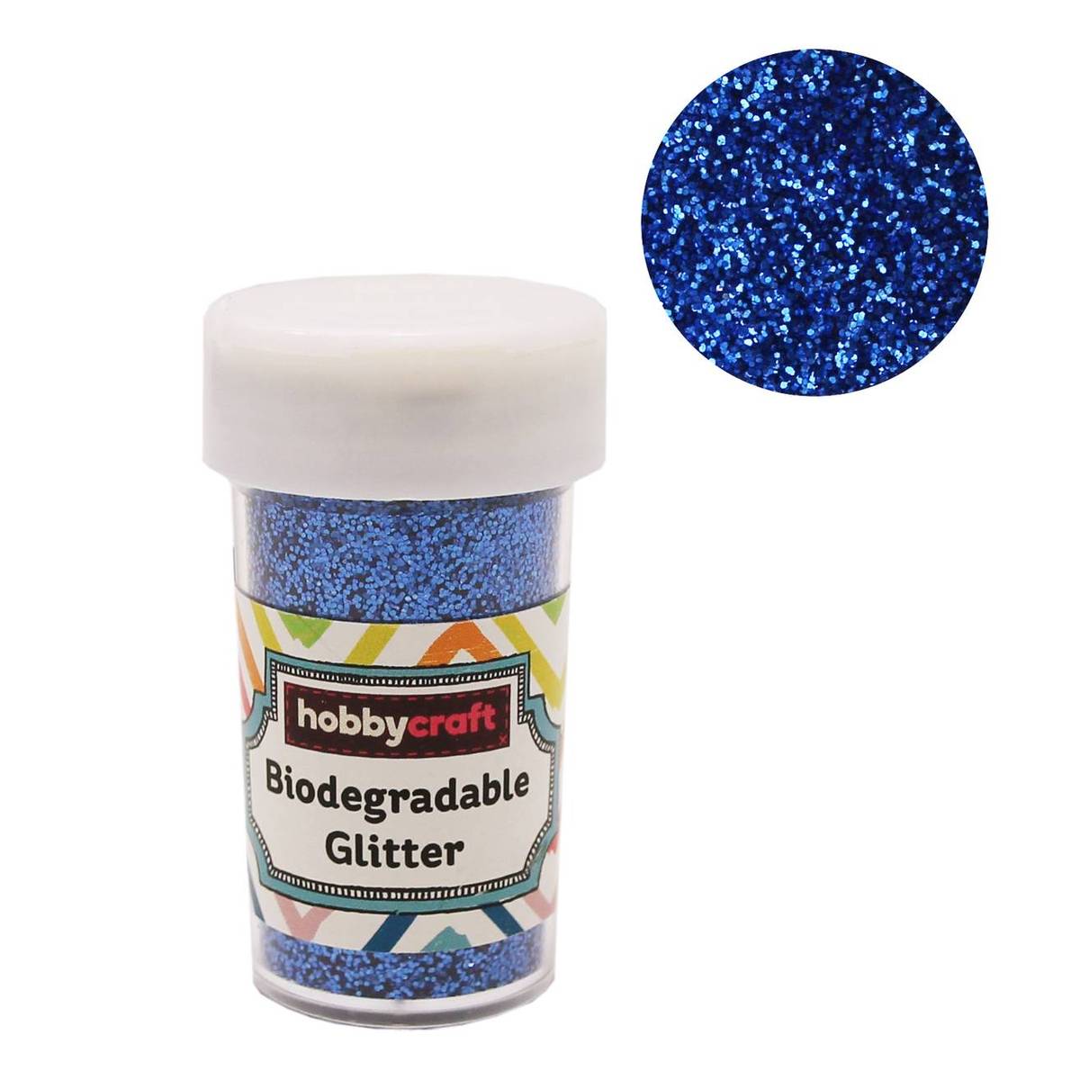 Limited vegetarisk pop Blue Biodegradable Glitter Shaker 20g | Hobbycraft