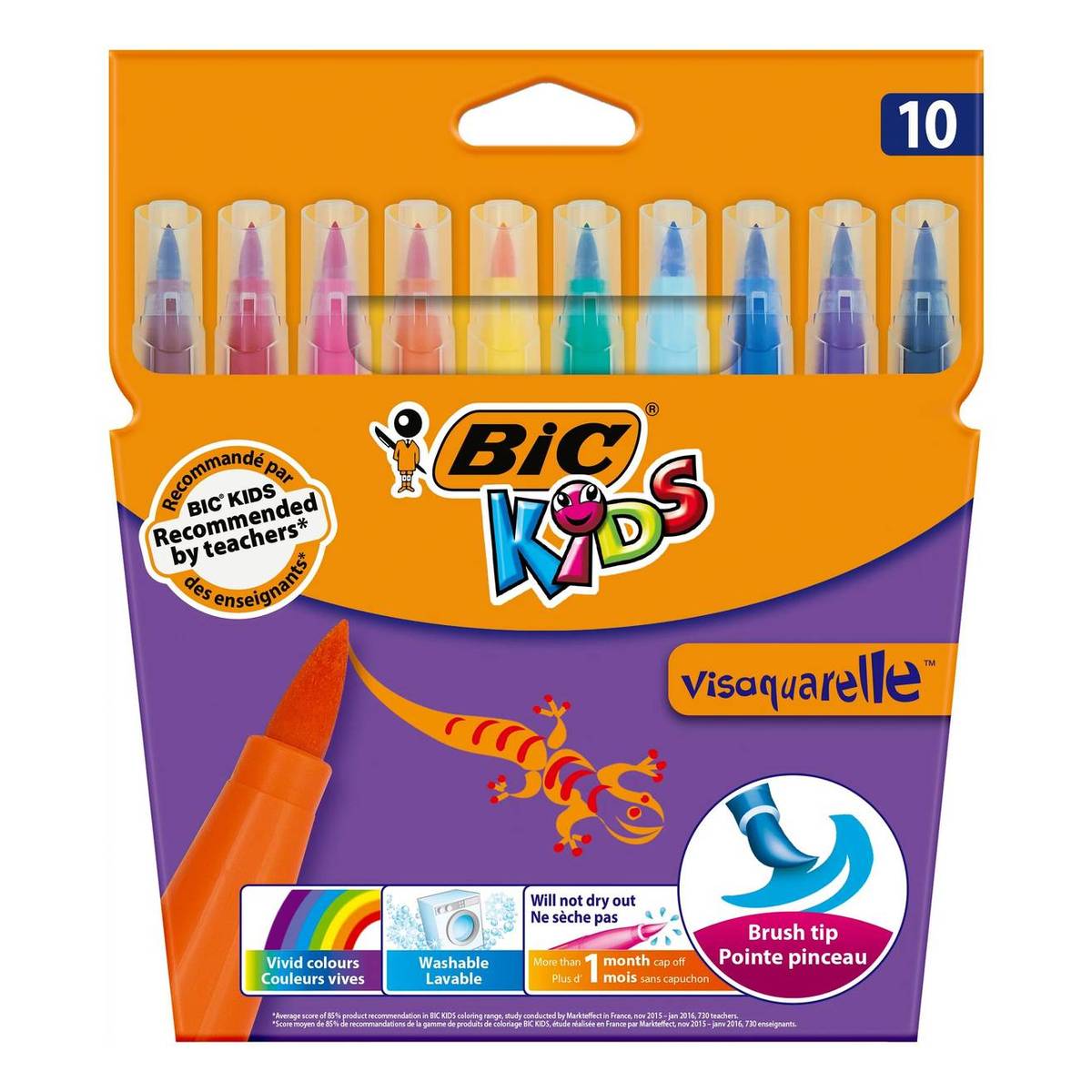 BIC Kids Visaquarelle Felt Pens 10 Pack Hobbycraft
