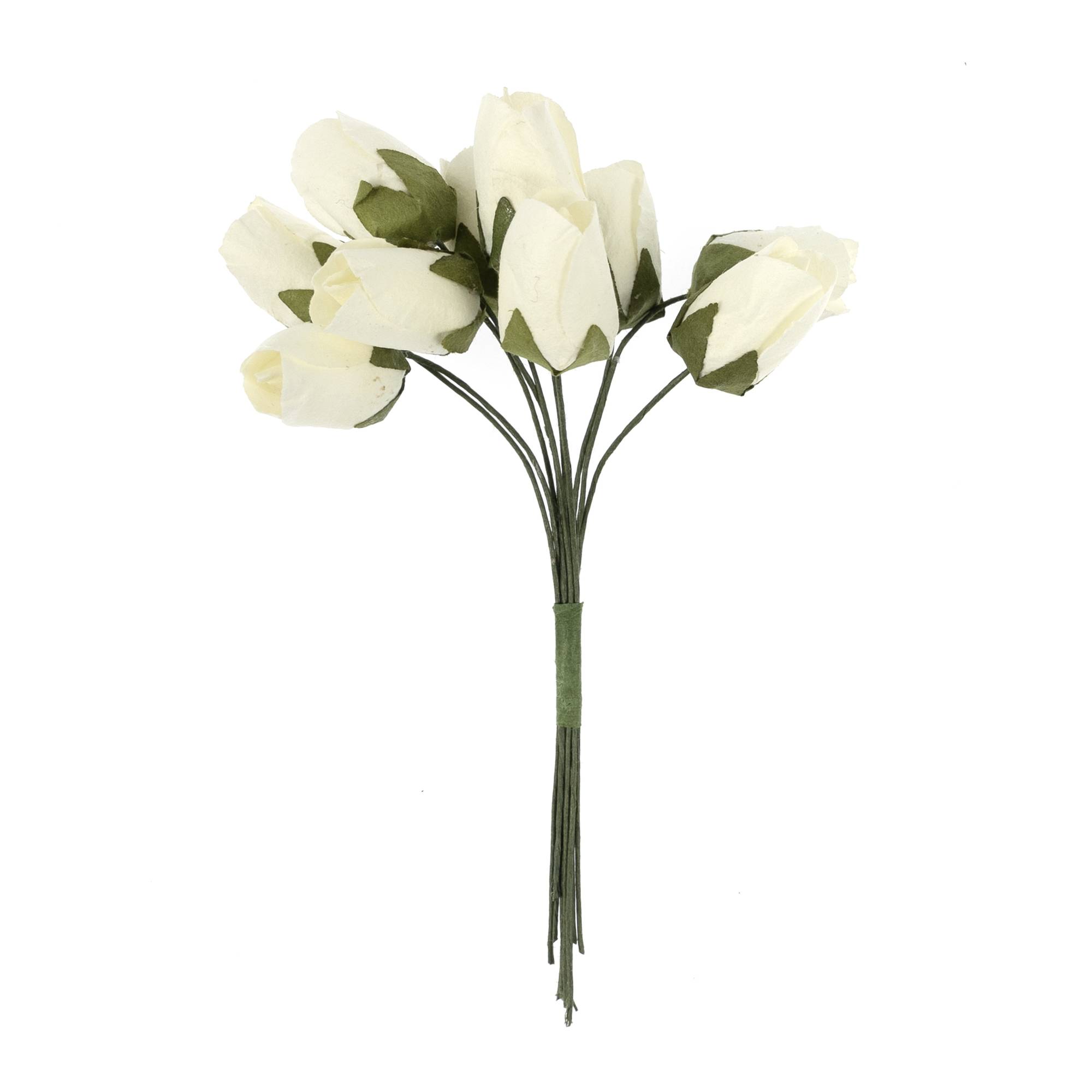 Mini Cream Rose Wired Floral Picks 10 Pack | Hobbycraft