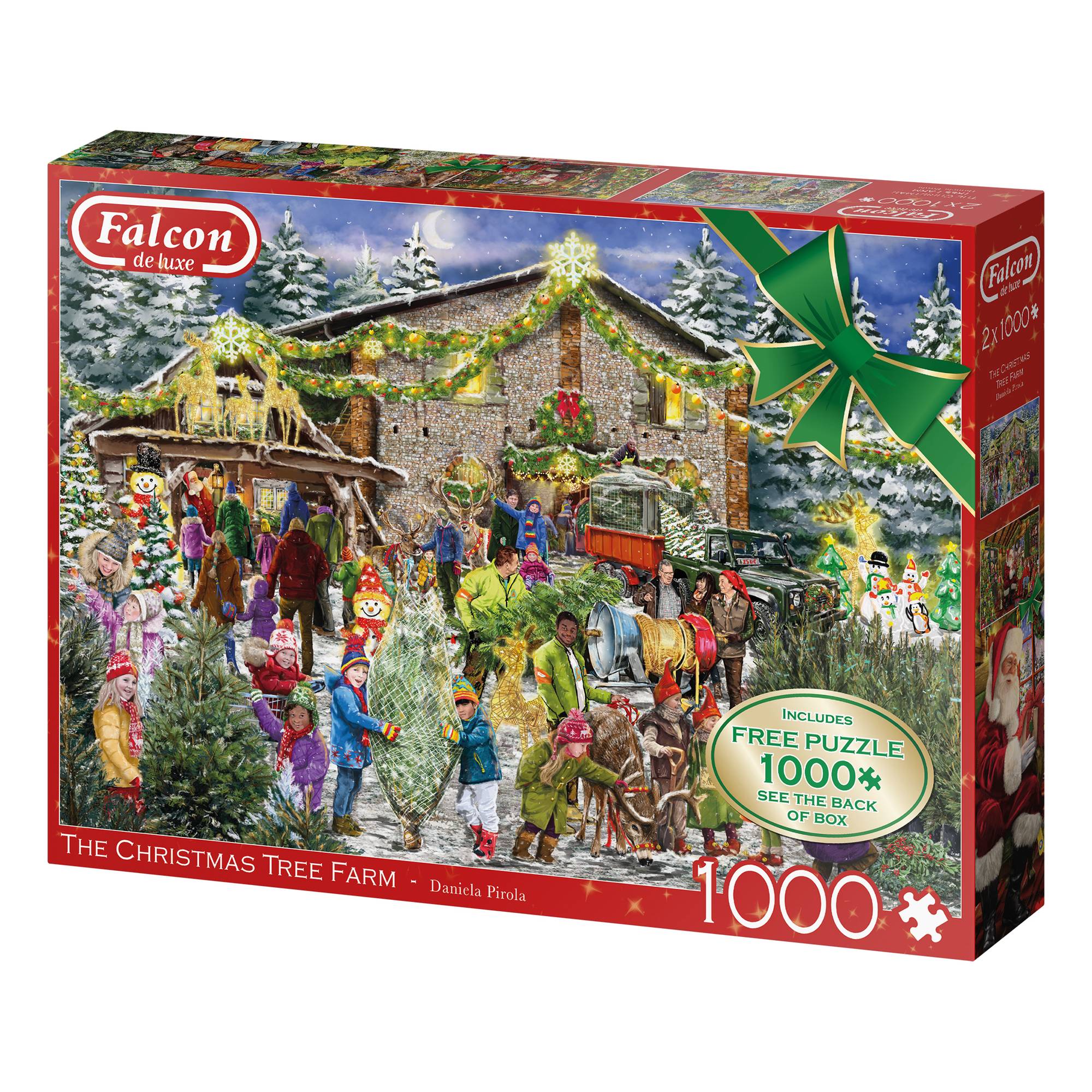 Falcon Christmas Tree Farm Jigsaw Puzzle 1000 Pieces 2 Pack Hobbycraft