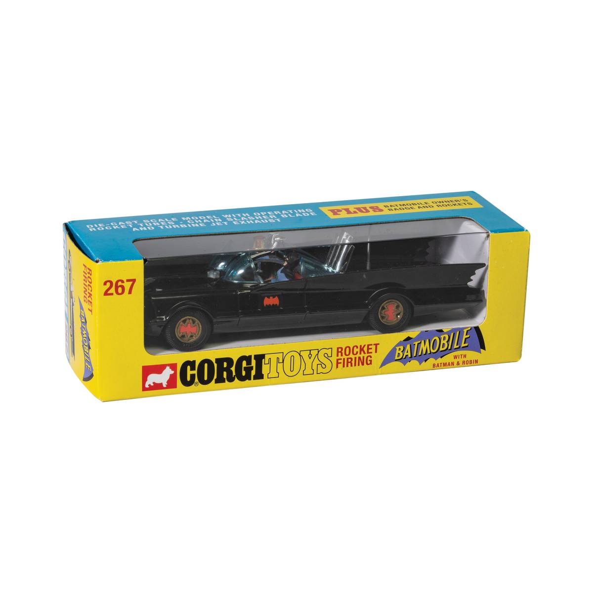BATMAN BATMOBILE ミニカー　CORGI TOYS　バットマン Corgi Batmobile with Batman and Robin Diecast Model 1:46 | Hobbycraft