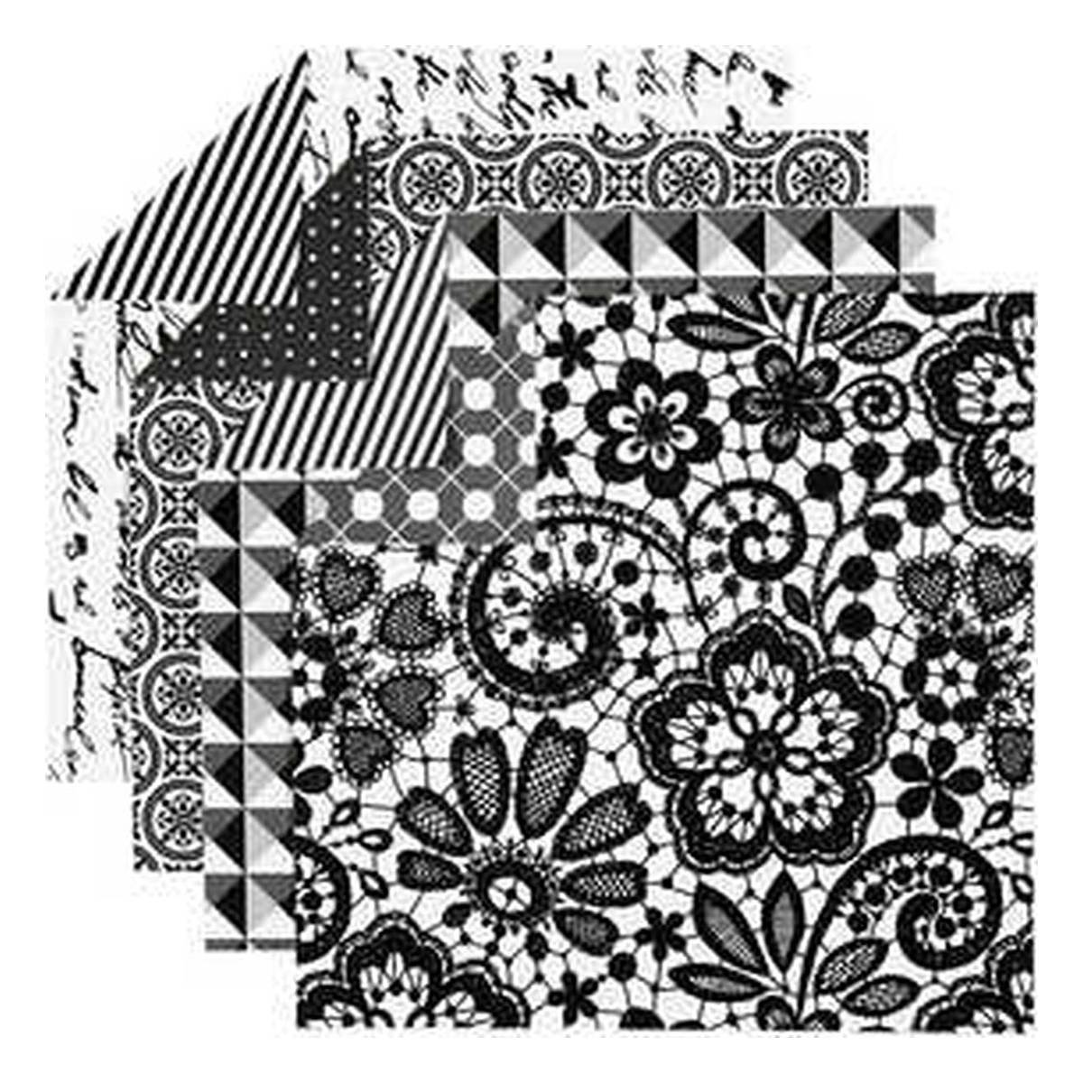 Classic Monochrome Origami Paper 15cm 50 Pack Hobbycraft