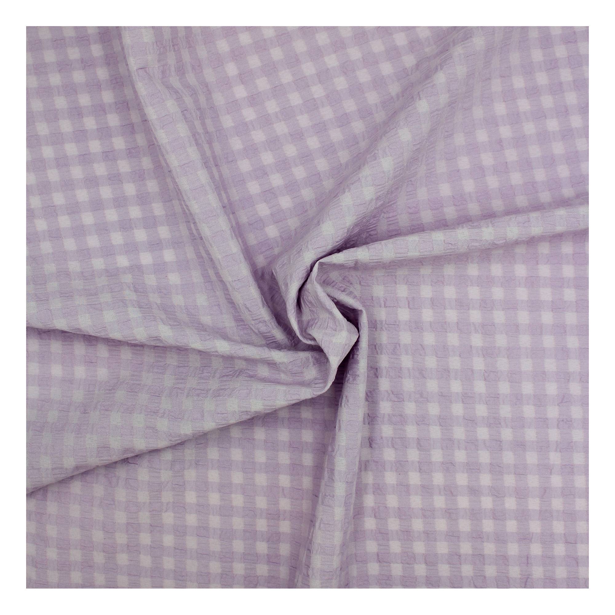 Lilac Waffle Fabric by the Metre Hobbycraft