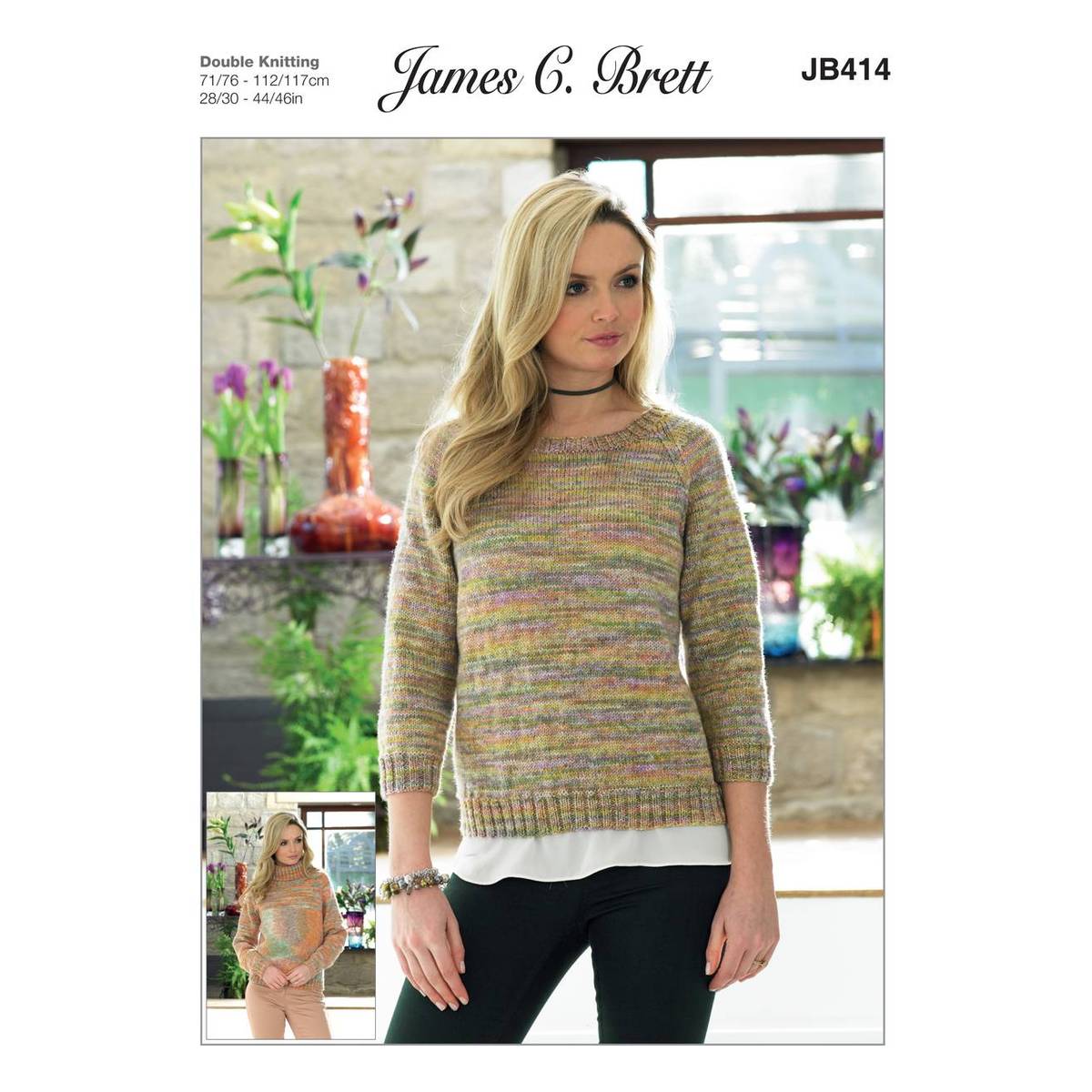 James C Brett DK Lady's Jumper Pattern 