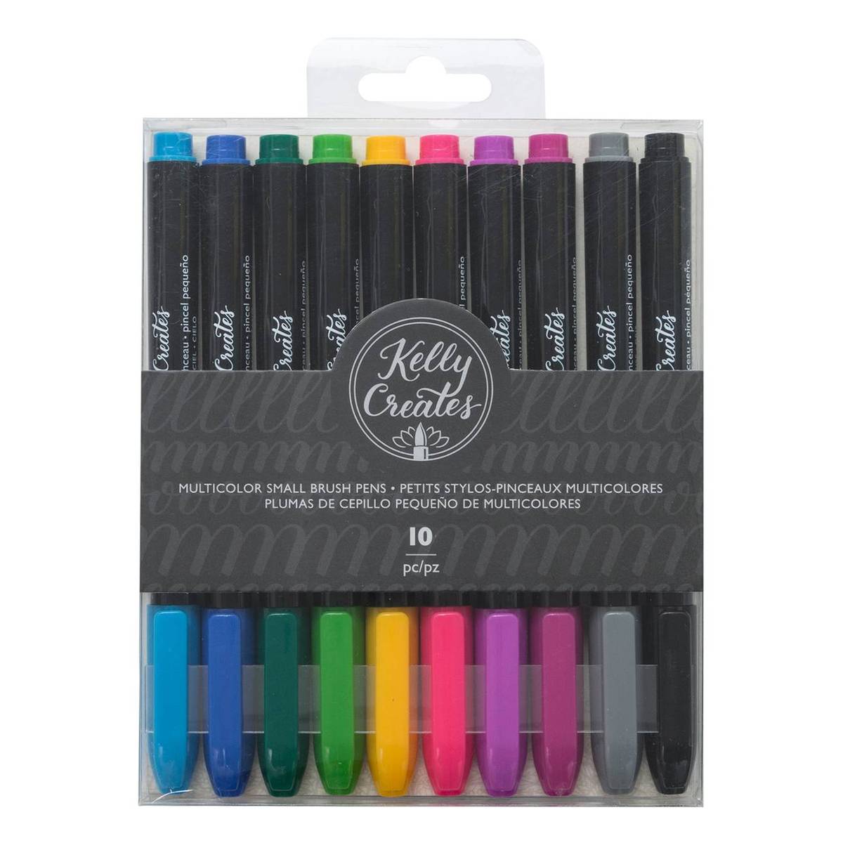 Kelly Creates Small Multicolour Brush Pens 10 Pack Hobbycraft