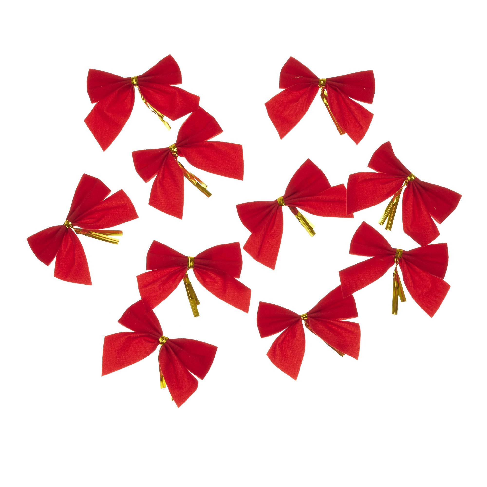 Mini Decorative Red Bows 10 Pack Hobbycraft