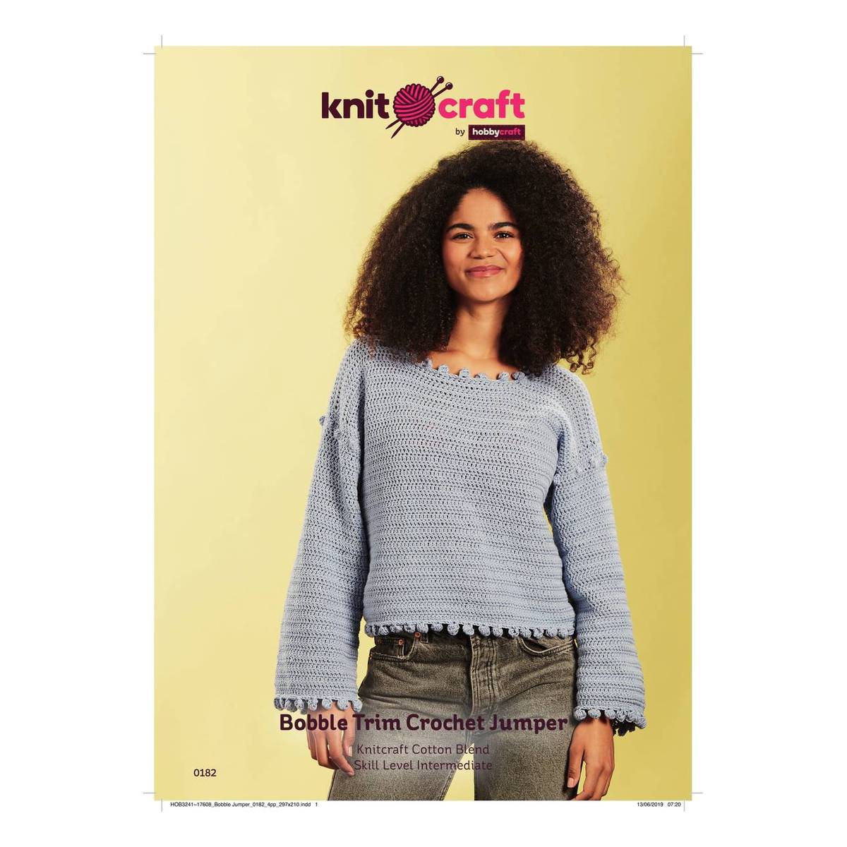 Knitcraft Bobble Trim Crochet Jumper 