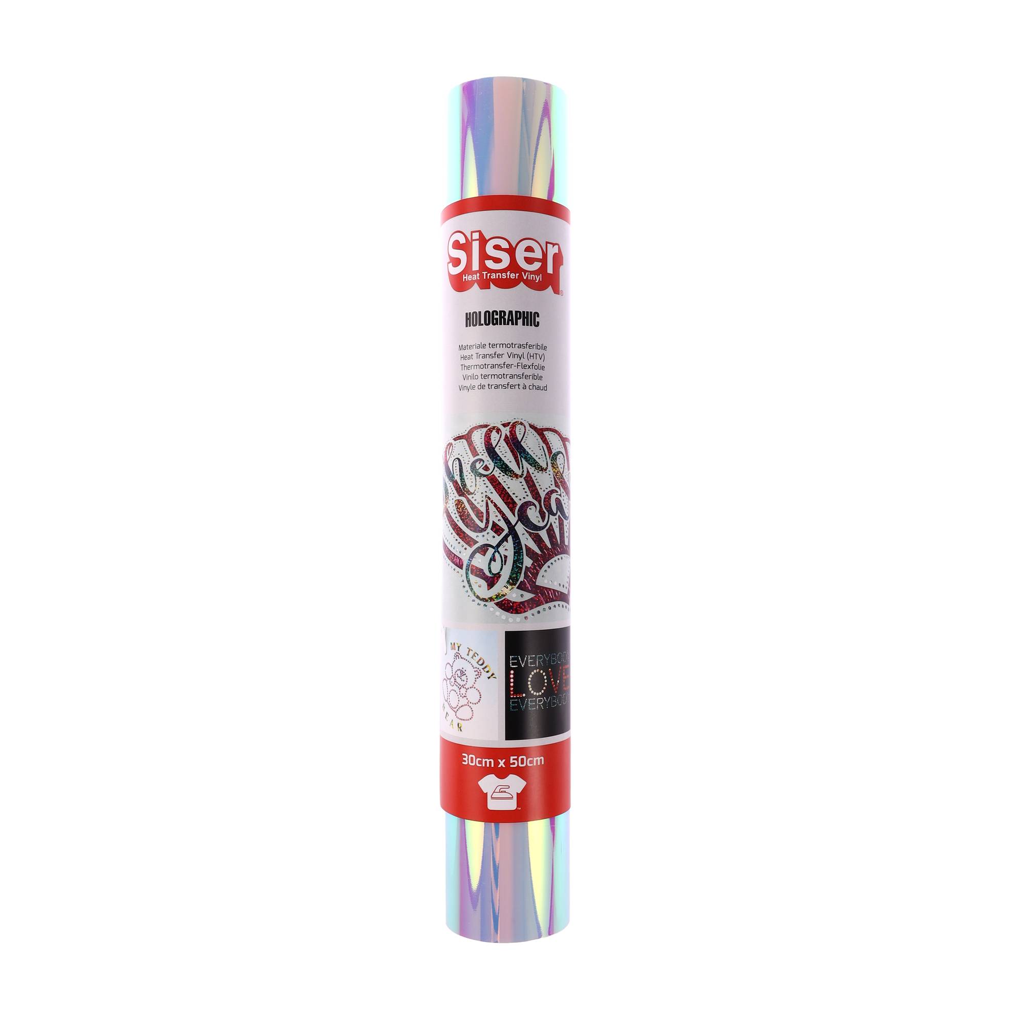 Siser Holographic Glitter HTV Heat Transfer Vinyl Sheets 12x20 For T-Shirts